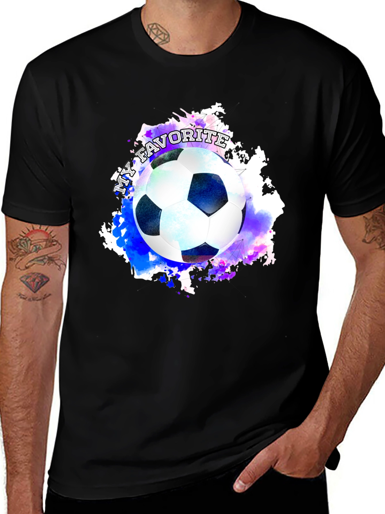 Soccer Ball Graphic Tee: My Favorite Sport