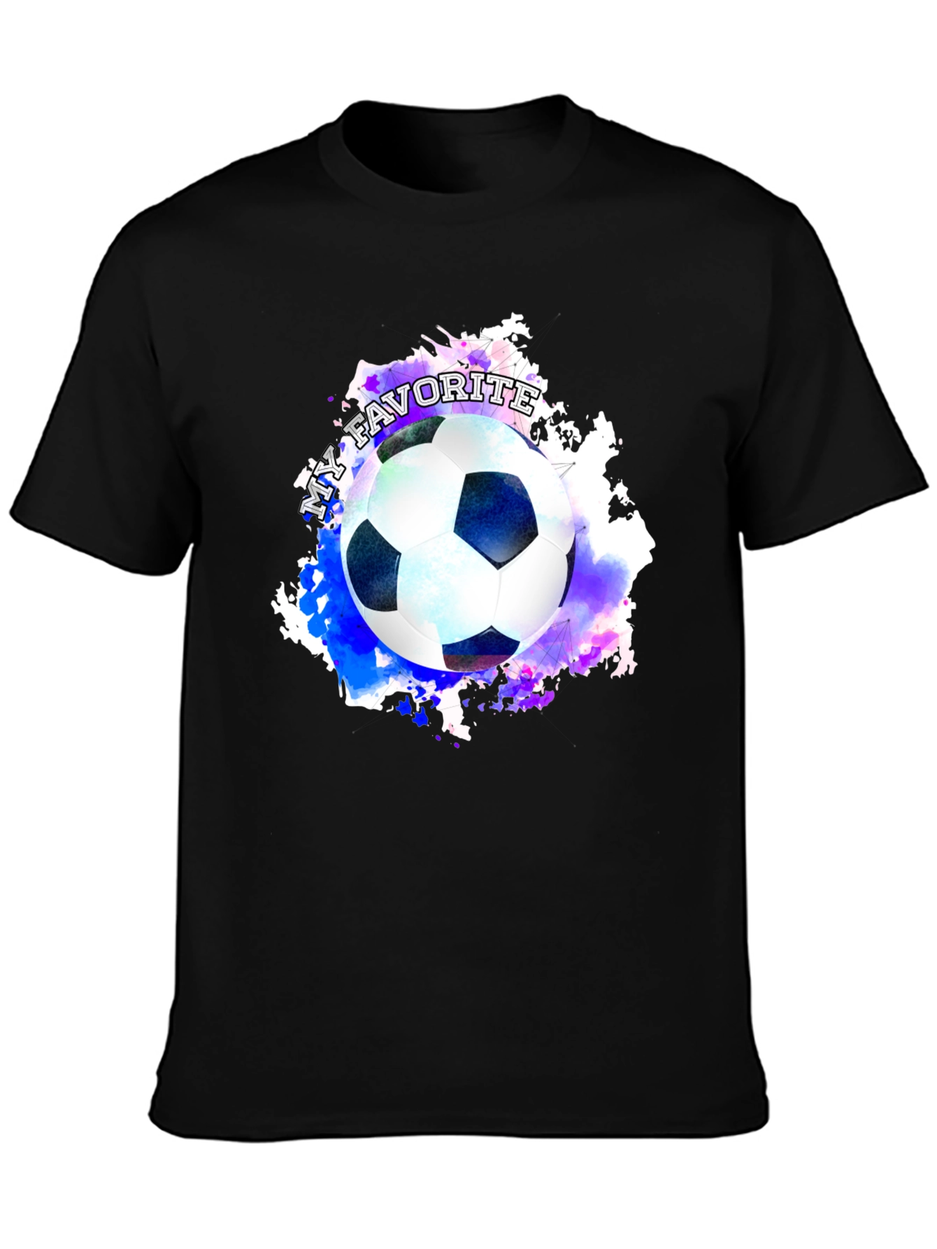 Soccer Ball Graphic Tee: My Favorite Sport