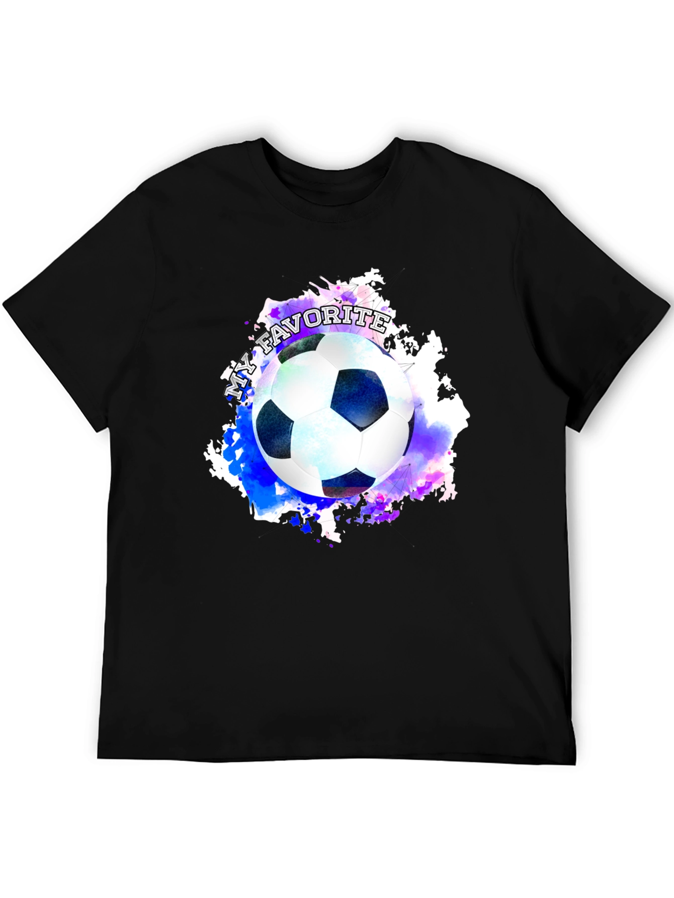 Soccer Ball Graphic Tee: My Favorite Sport