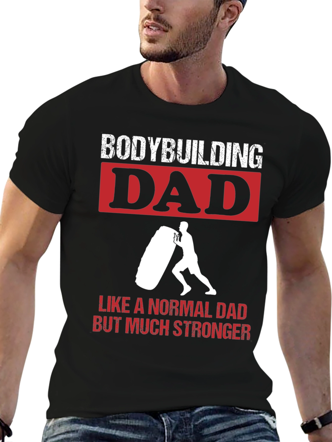 Bodybuilding Dad T-Shirt - Strongman Gym Tee