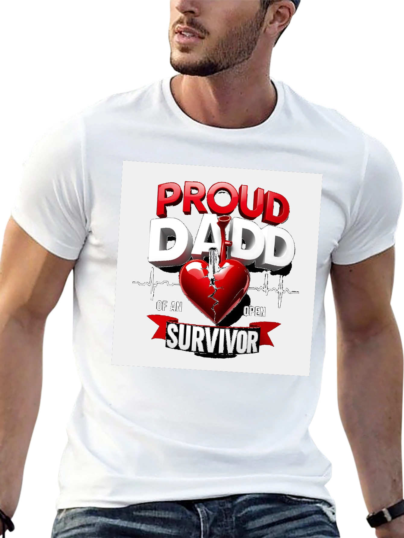 Proud Dad of a Heart Surgery Survivor T-Shirt