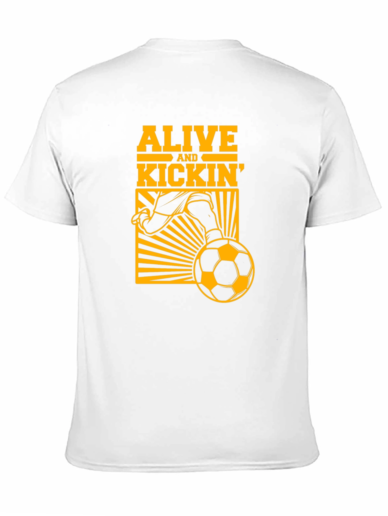 Alive and Kickin Soccer Graphic Tee - Black