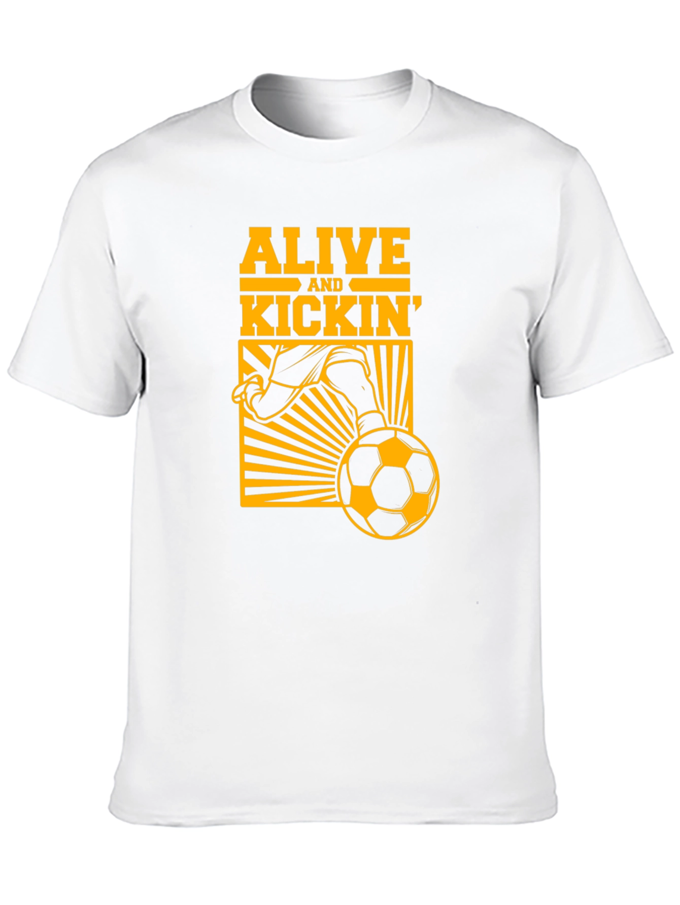 Alive and Kickin Soccer Graphic Tee - Black