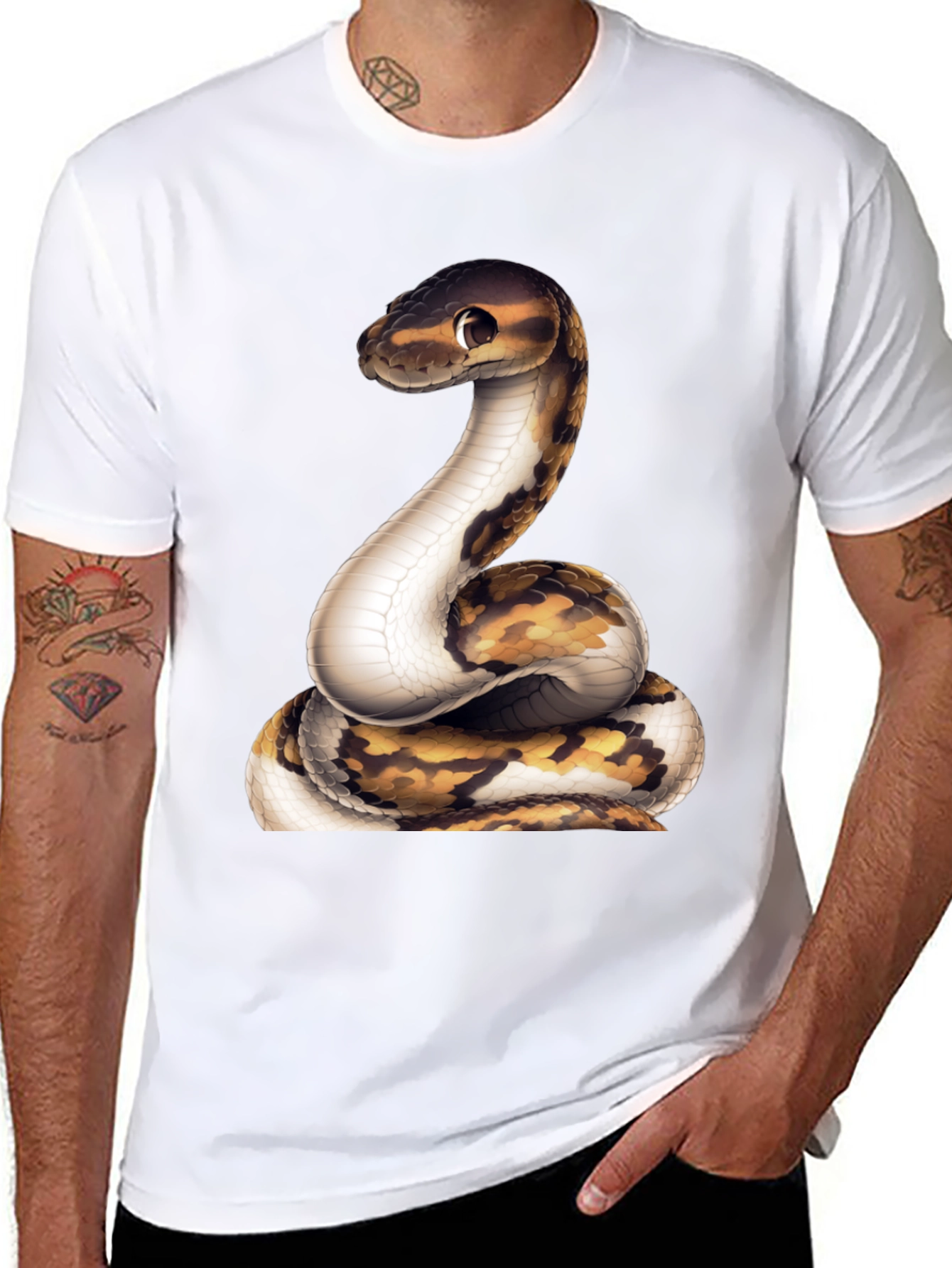 Snake Graphic Tee - Reptile Lovers T-Shirt