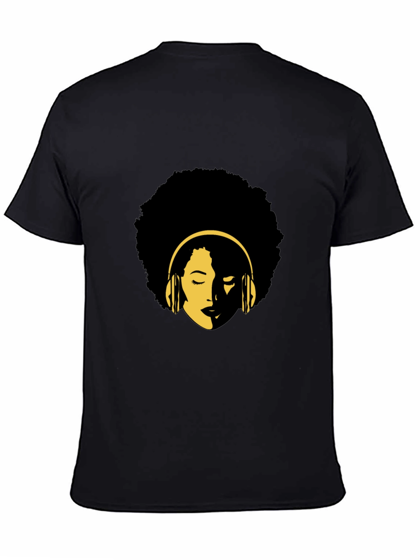 Afro Music Lover Black T-Shirt - Stylish Graphic Tee