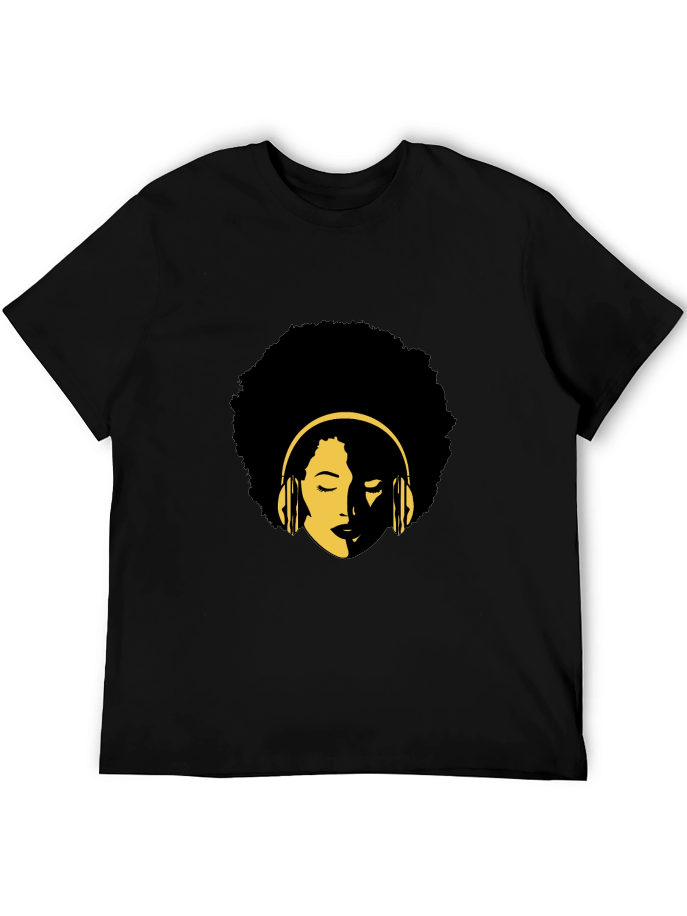 Afro Music Lover Black T-Shirt - Stylish Graphic Tee