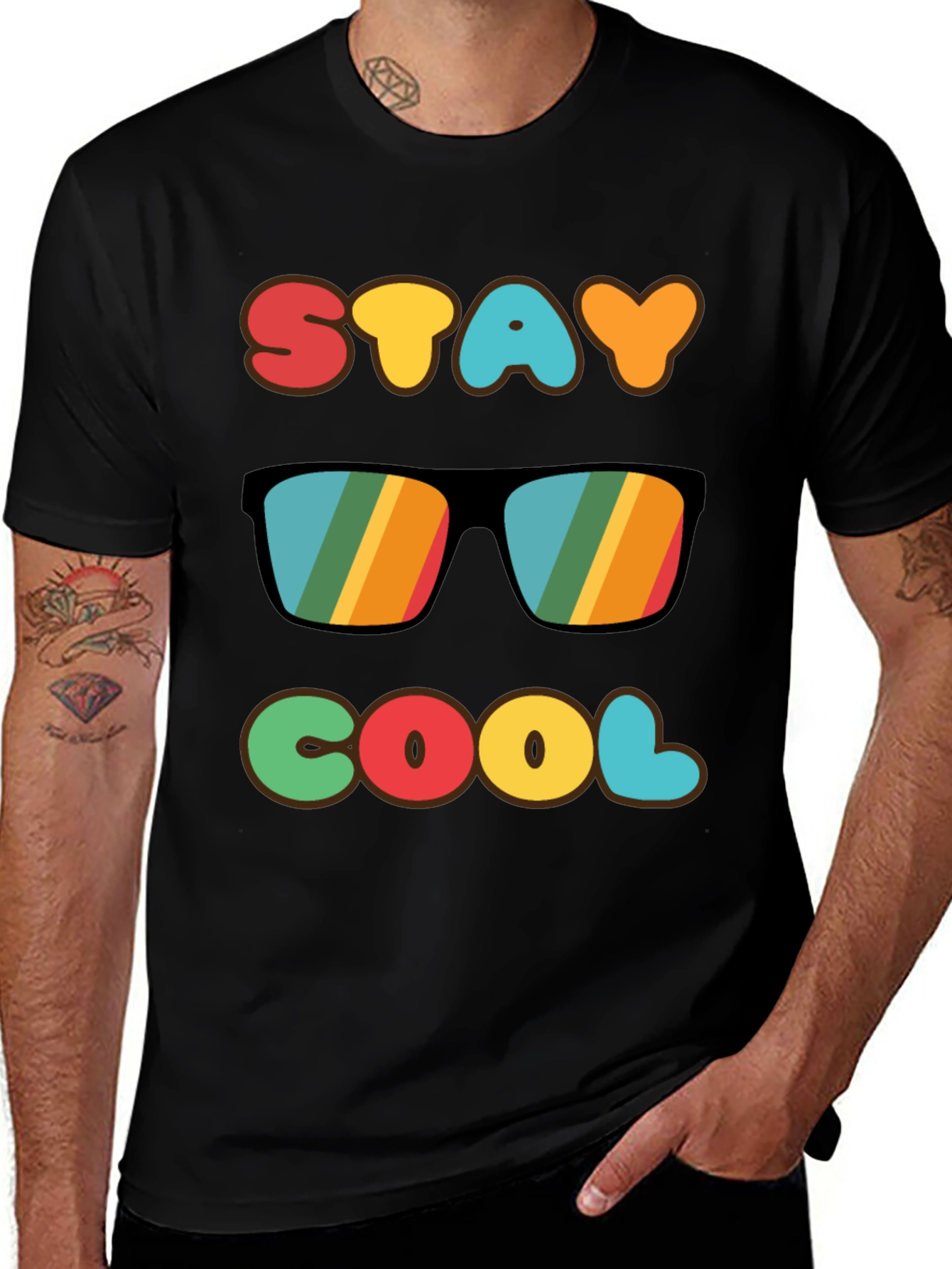 Stay Cool Retro Graphic T-Shirt