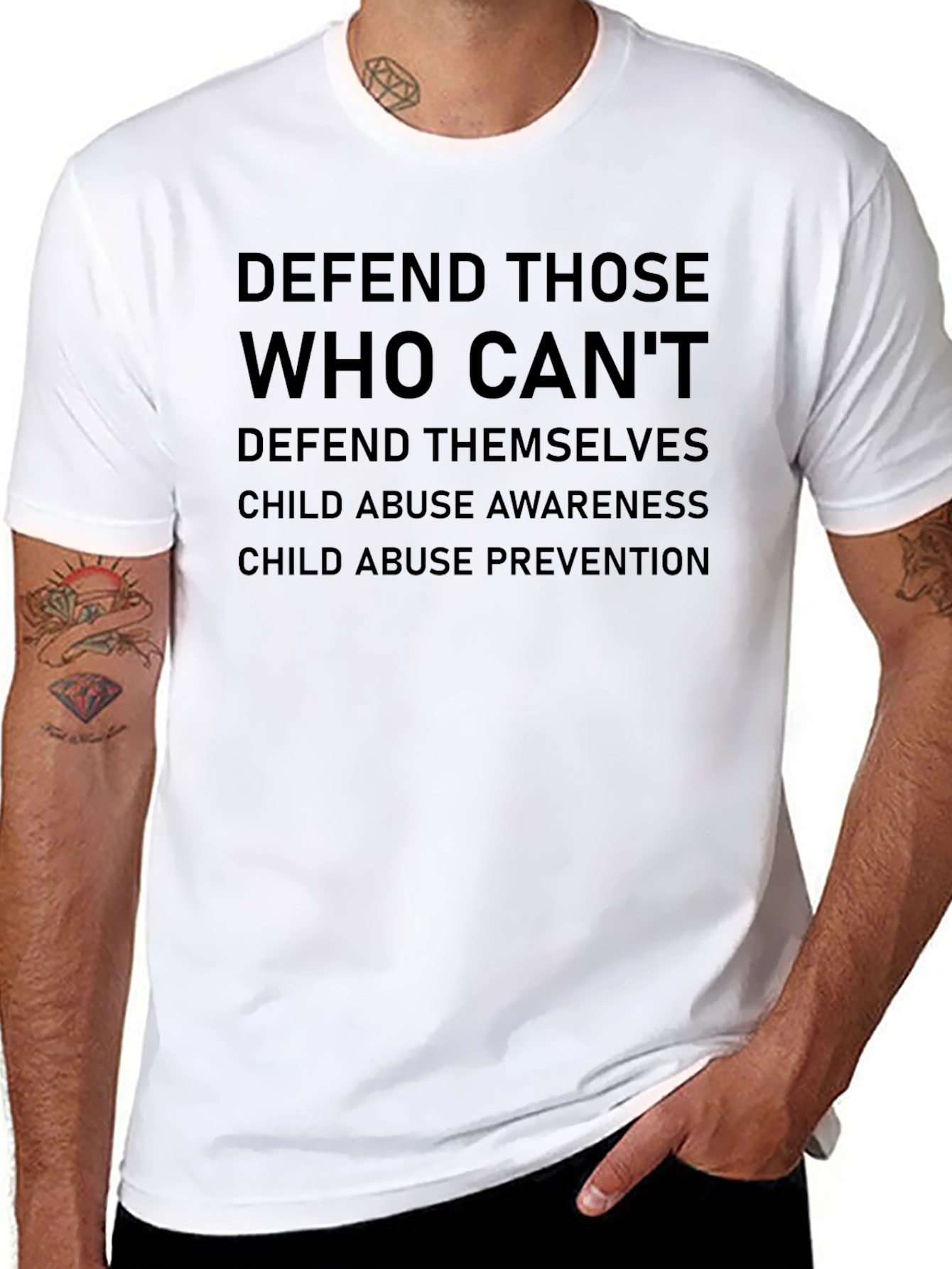 Defend Those Who Cant Awareness T-Shirt