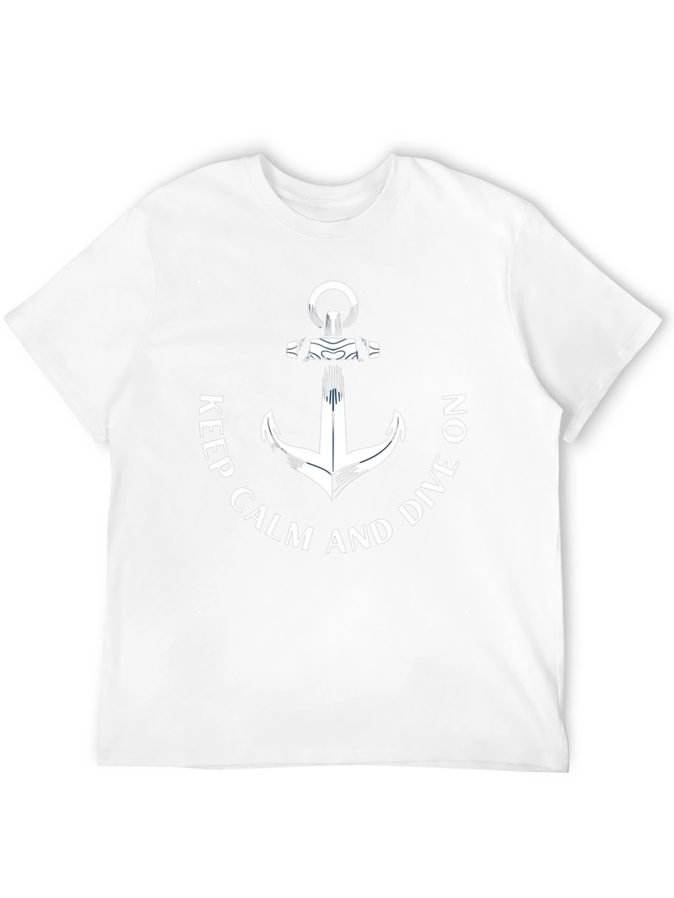 Keep Calm and Dive On Anchor Graphic Tee