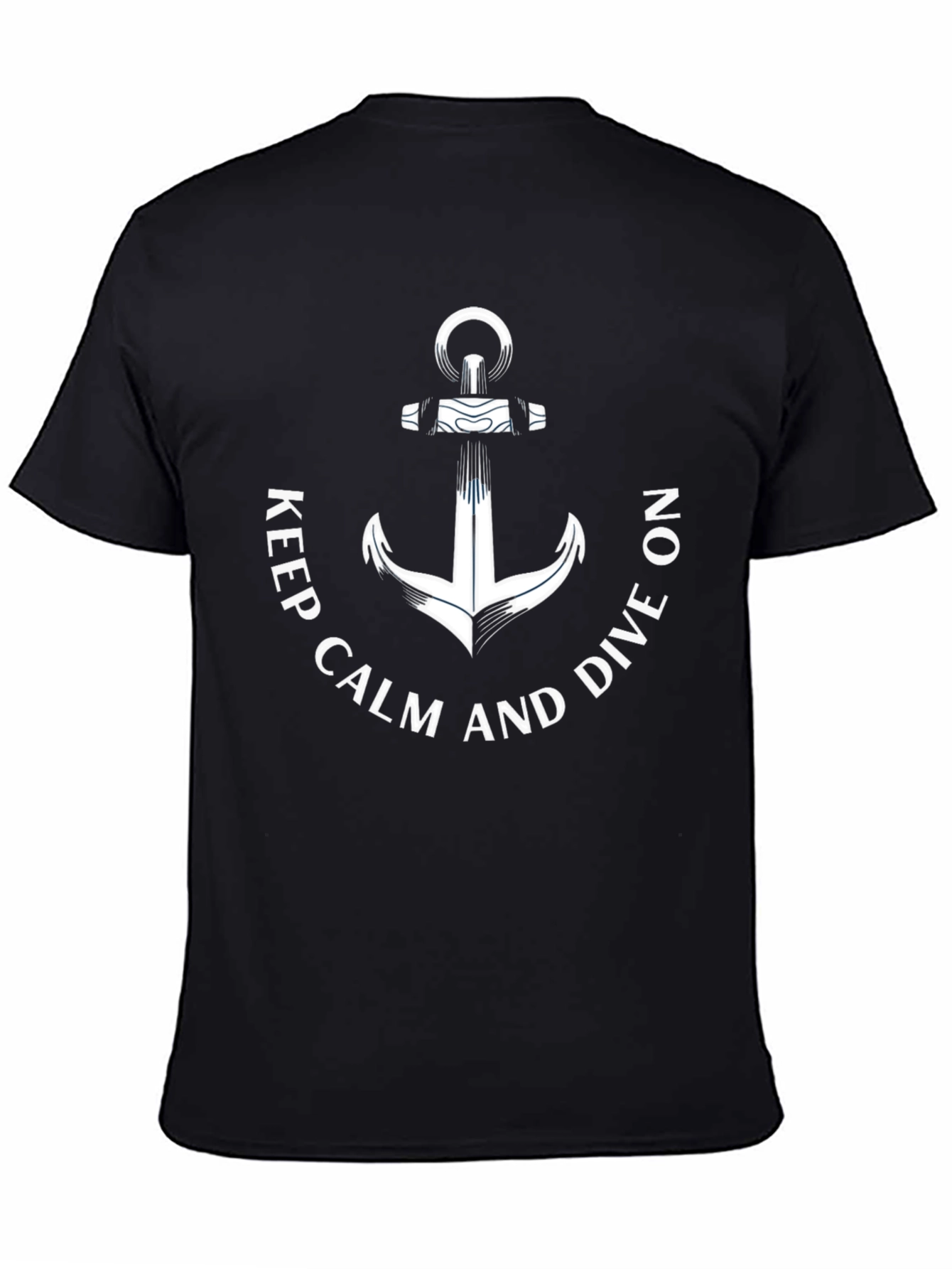 Keep Calm and Dive On Anchor Graphic Tee