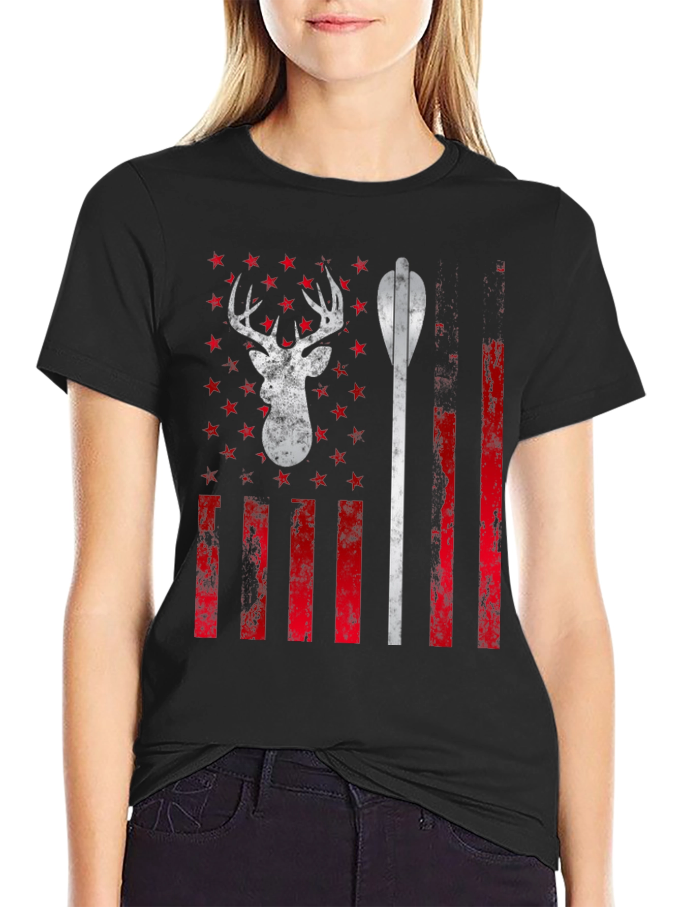 American Hunter Tee - Deer & Arrow Graphic