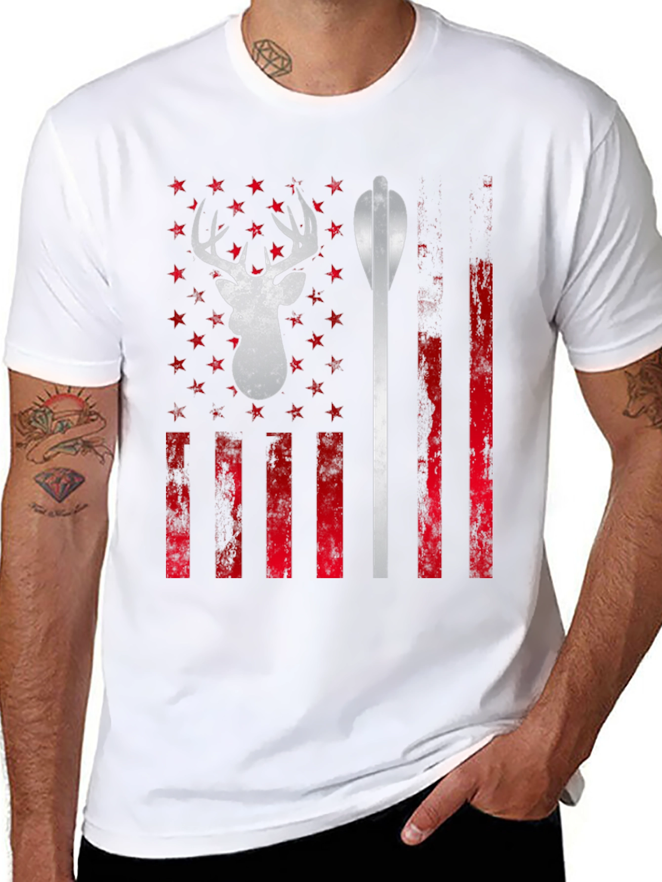 American Hunter Tee - Deer & Arrow Graphic