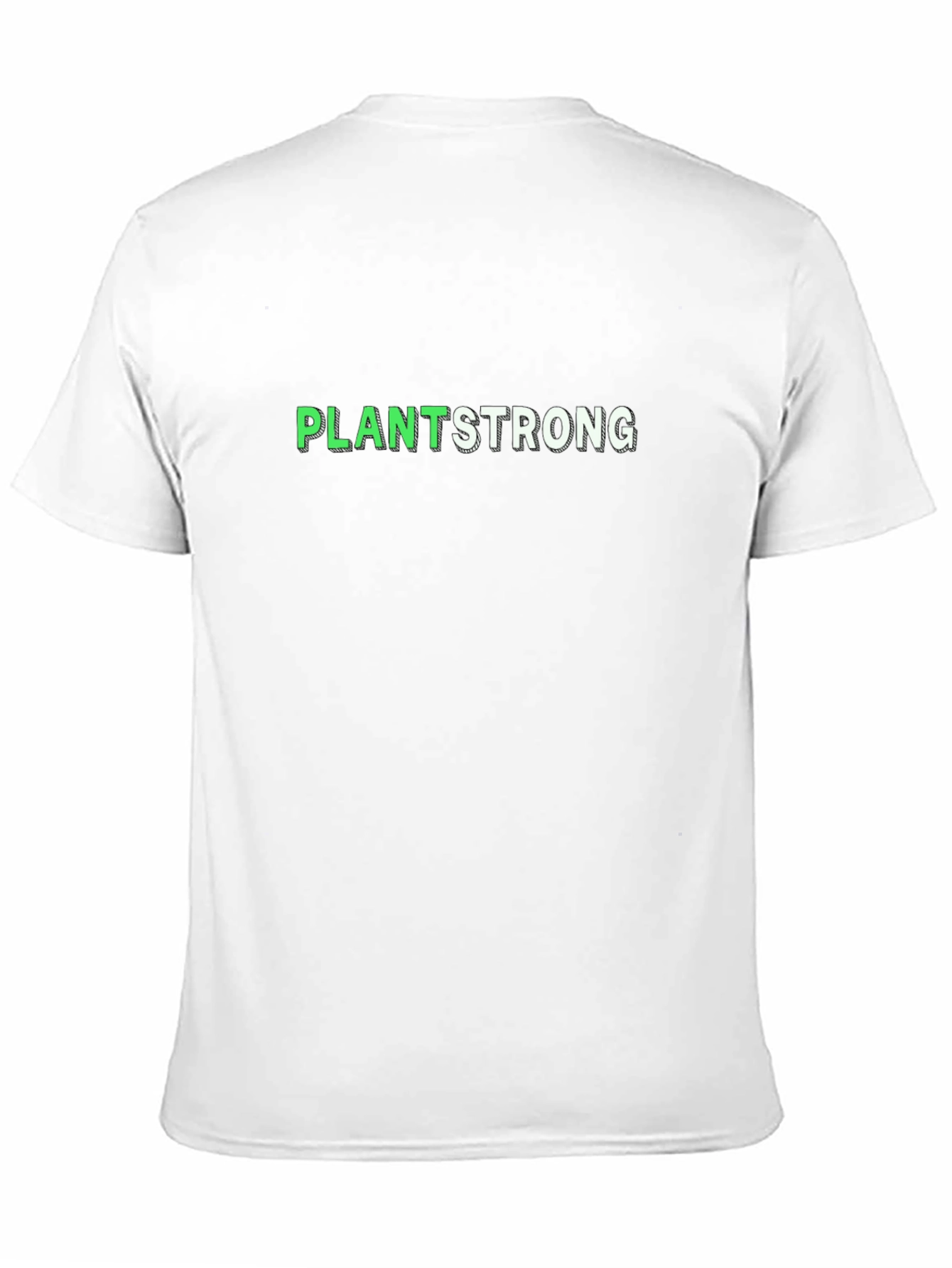 Plant Strong Graphic Tee - Black Cotton T-Shirt