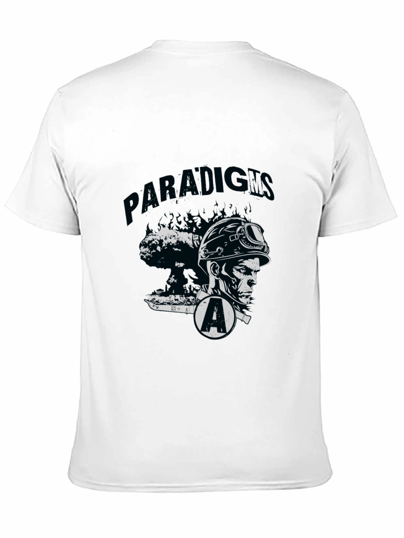 Paradigms Black Graphic Print Tee