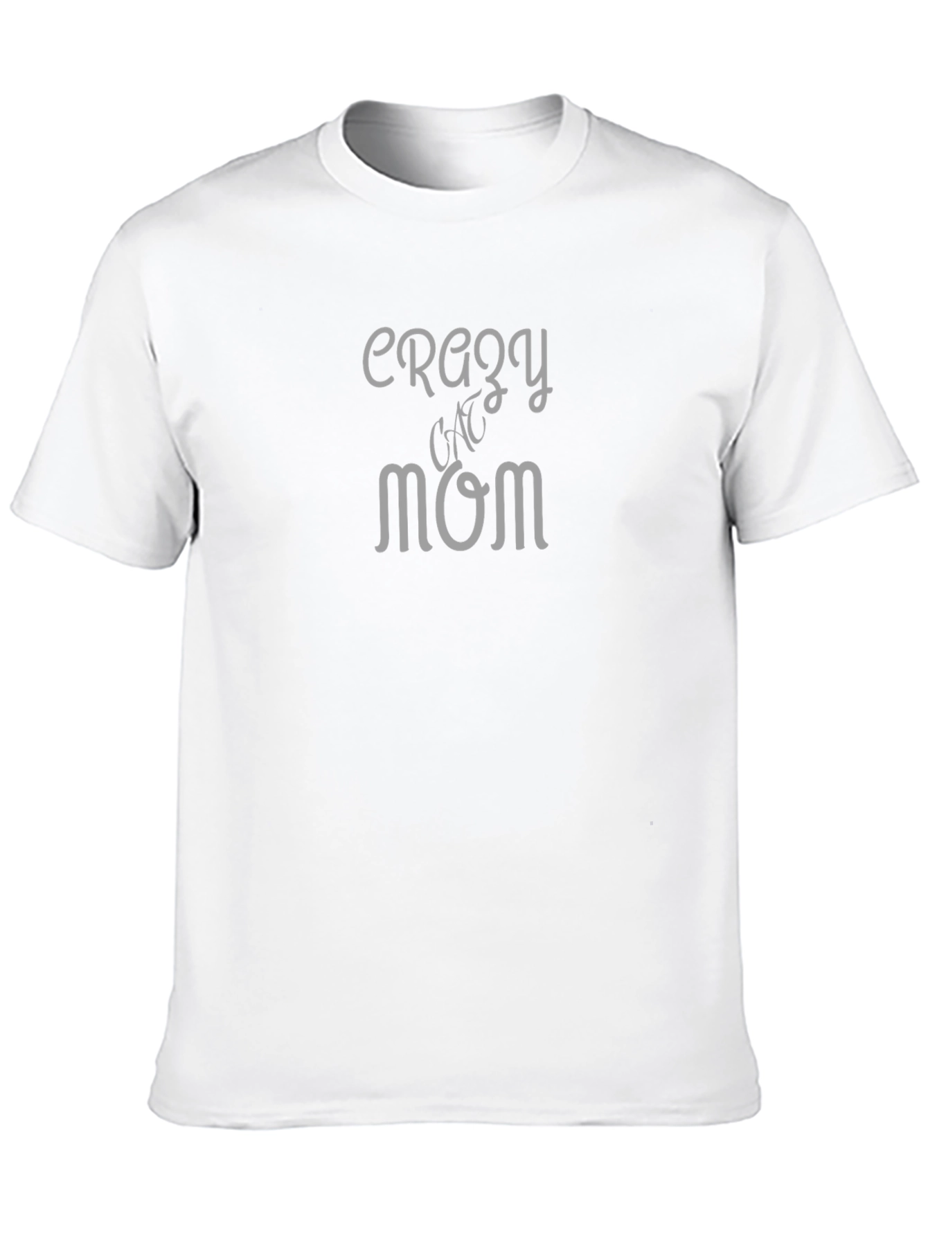 Crazy Cat Mom Tee - Black Cotton T-Shirt