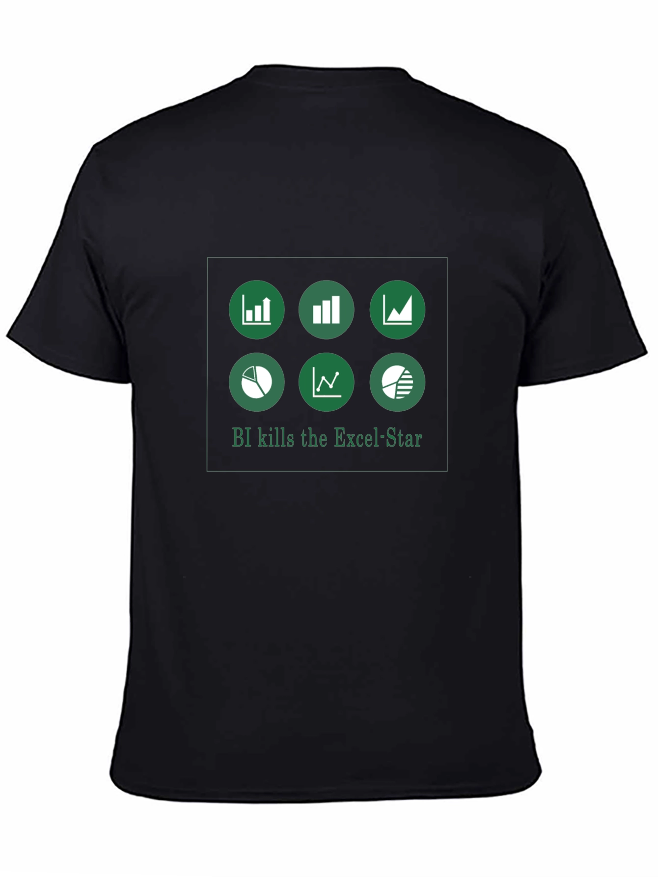 BI Kills the Excel Star Black T-Shirt