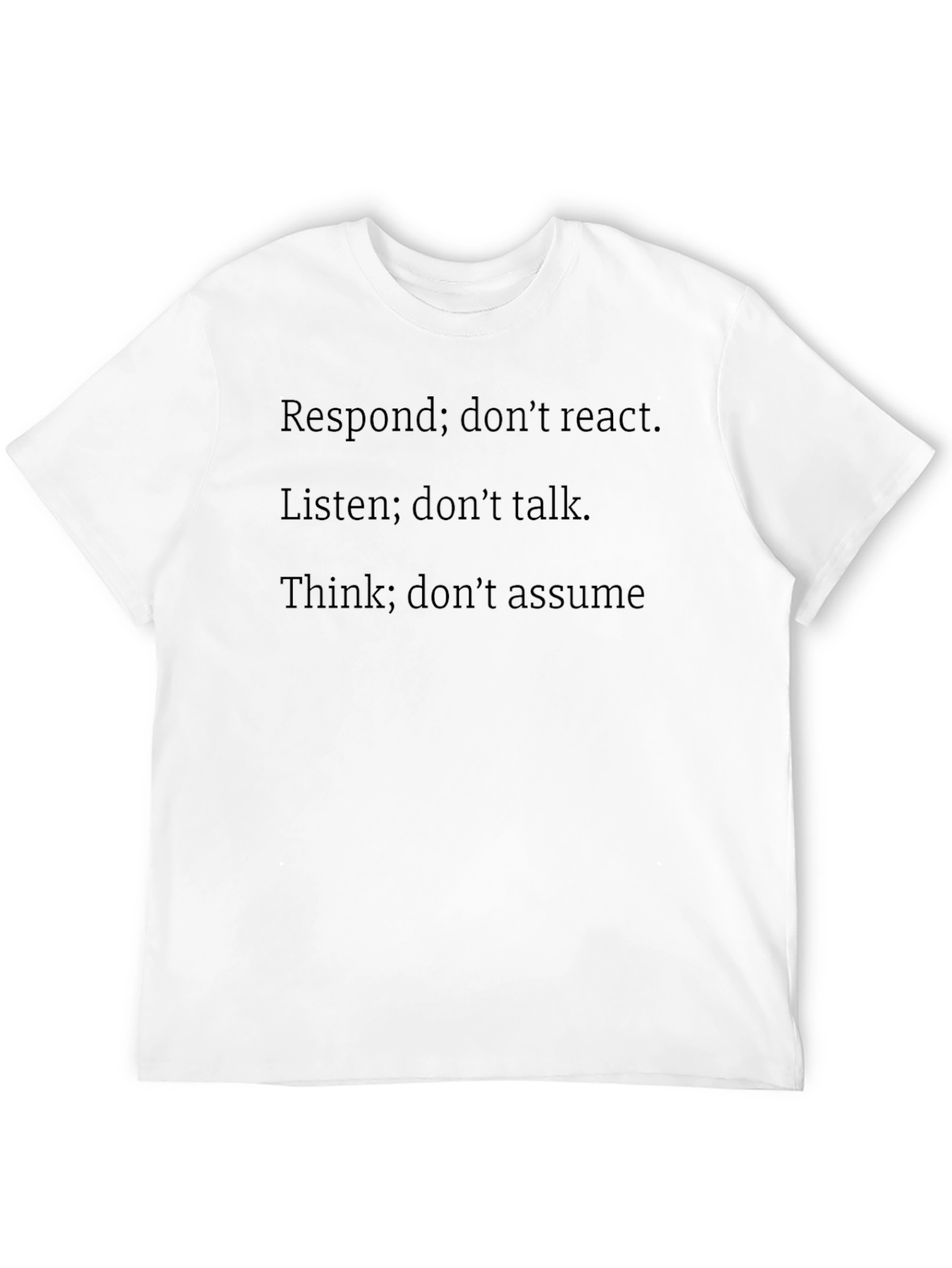 Motivational Quote Black T-Shirt