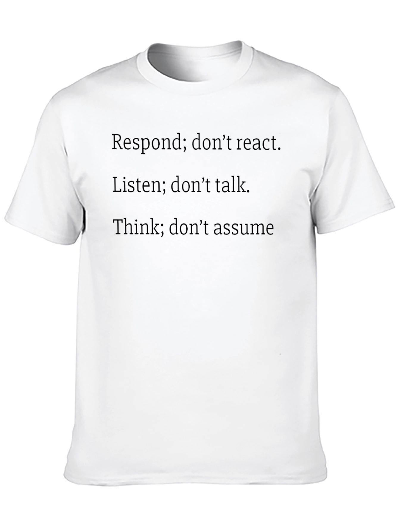 Motivational Quote Black T-Shirt