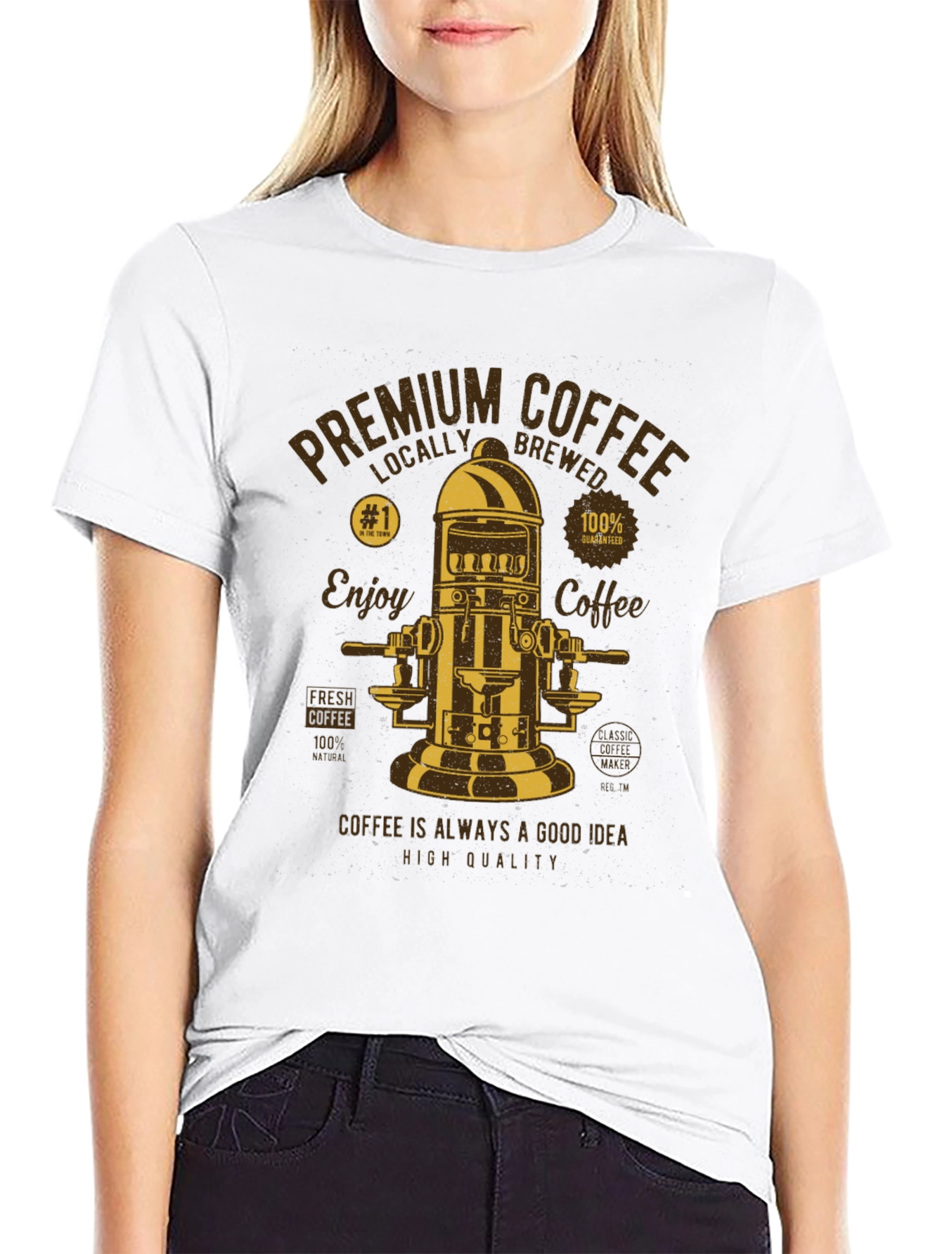 Premium Coffee Graphic T-Shirt