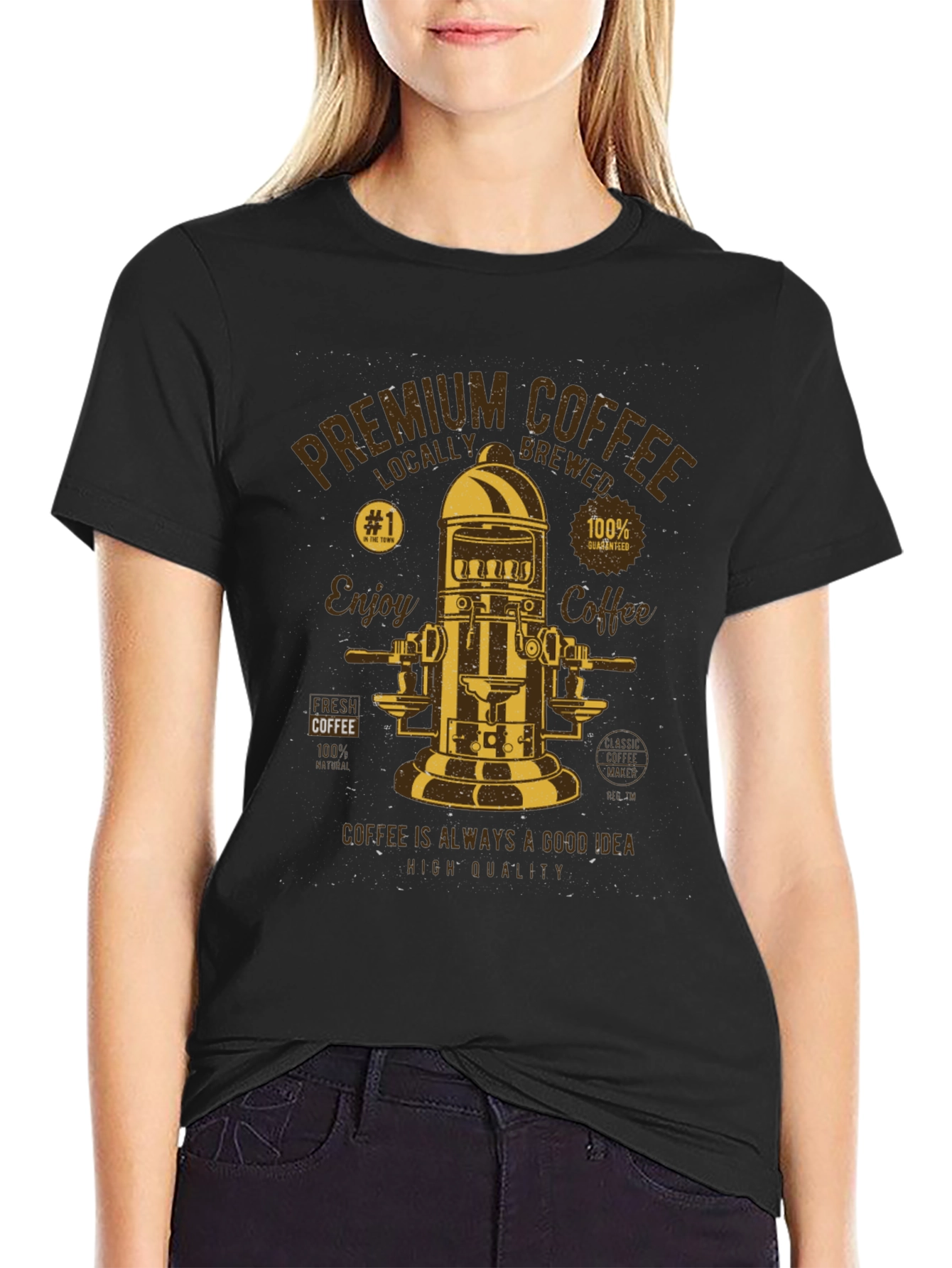 Premium Coffee Graphic T-Shirt