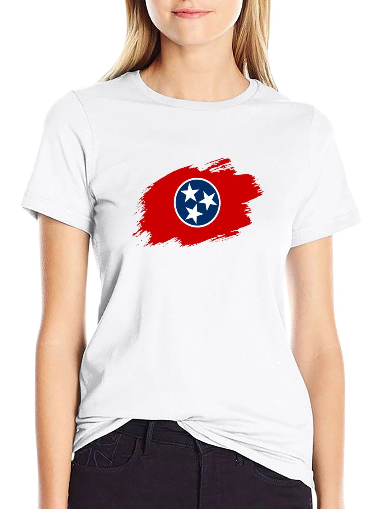 Tennessee Flag Graphic T-Shirt - Black