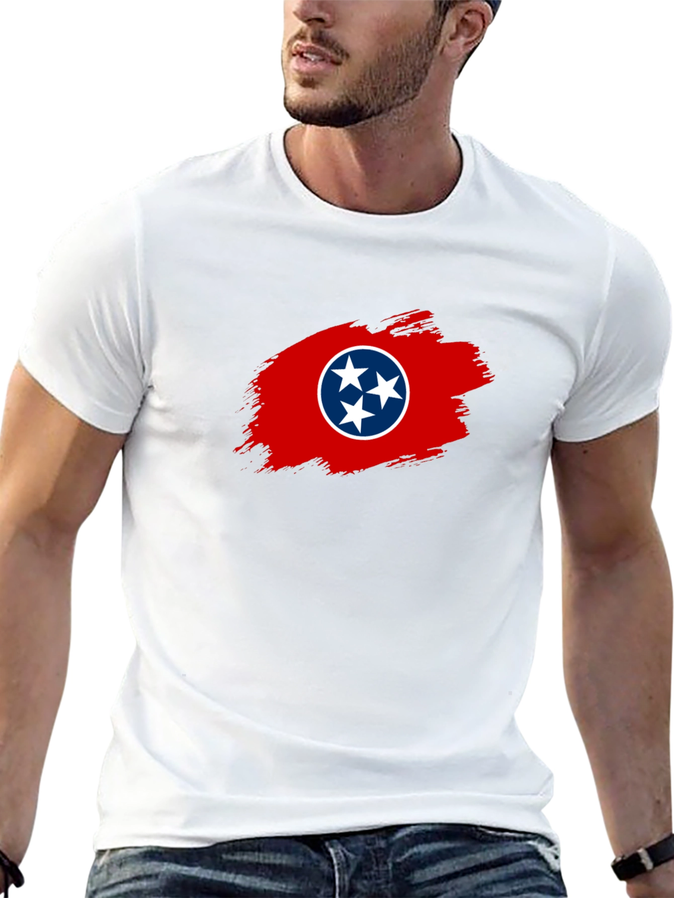 Tennessee Flag Graphic T-Shirt - Black