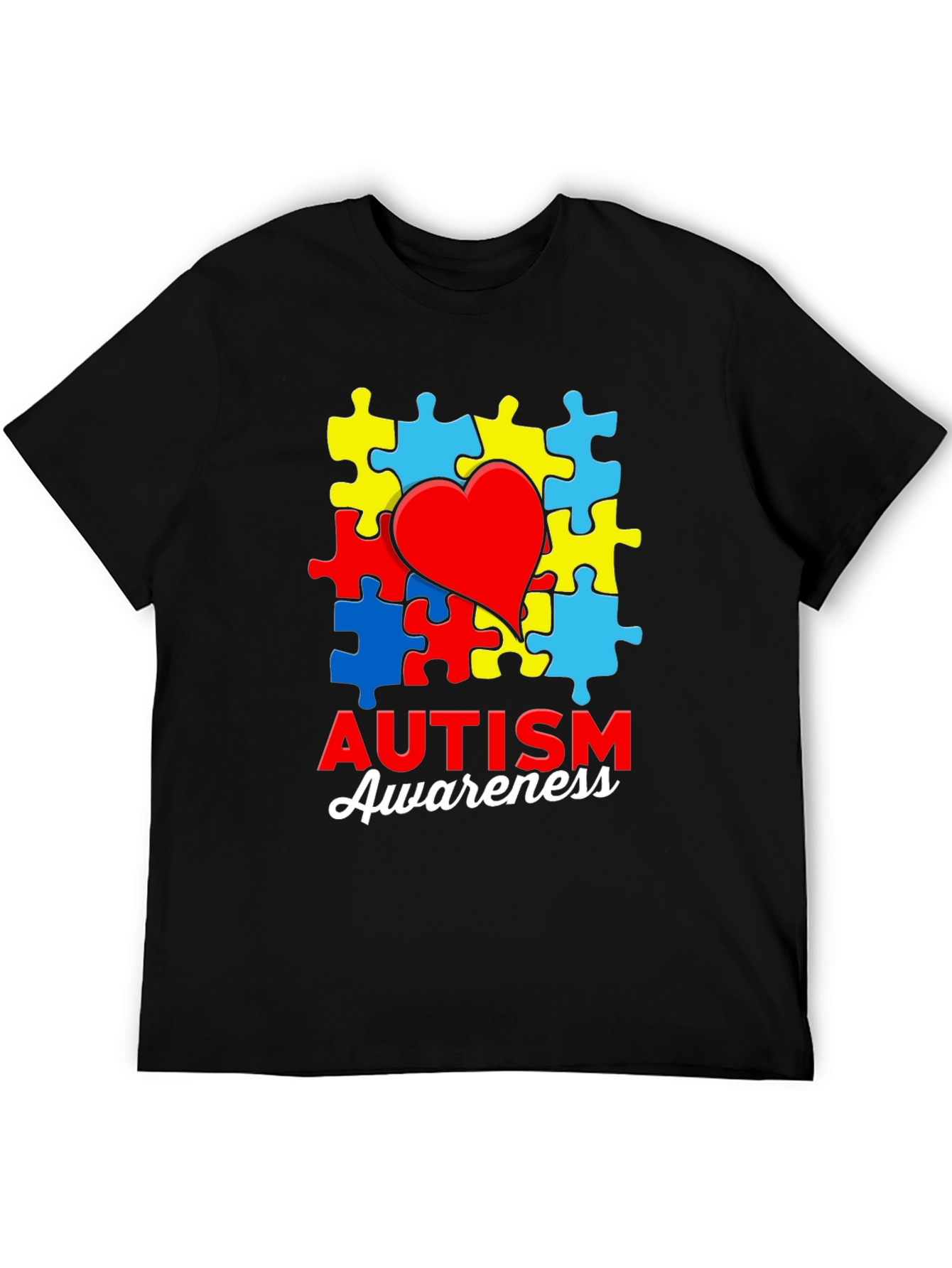 Autism Awareness T-Shirt Jigsaw Heart Puzzle