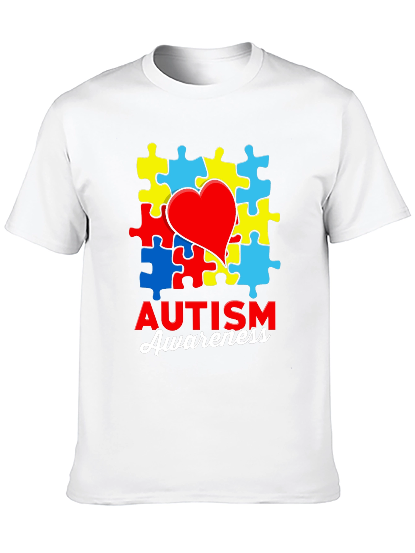 Autism Awareness T-Shirt Jigsaw Heart Puzzle