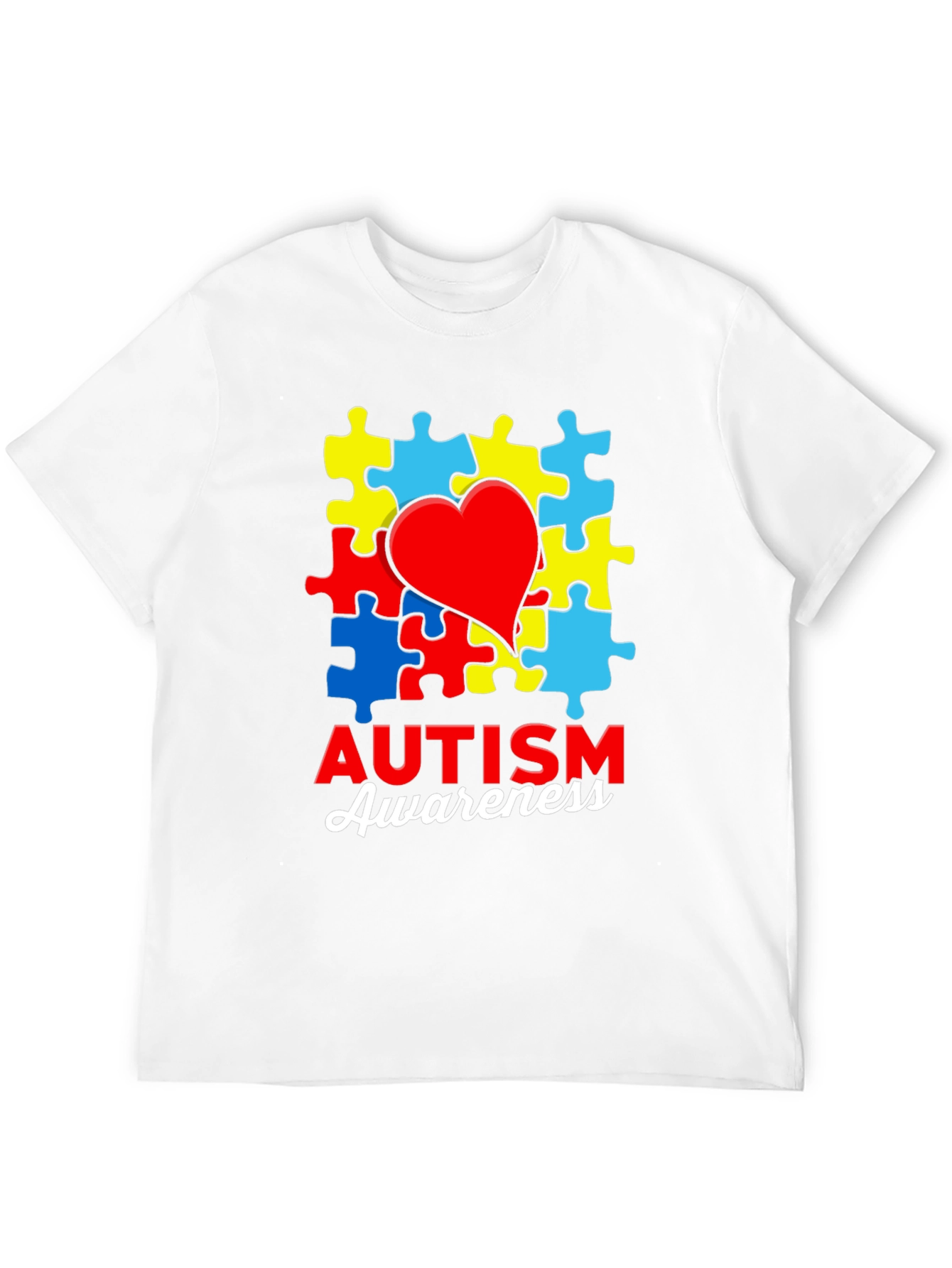 Autism Awareness T-Shirt Jigsaw Heart Puzzle