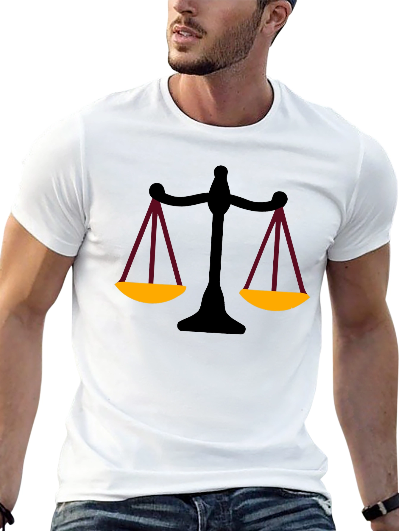 Scales of Justice Graphic Tee - Unisex Black T-Shirt