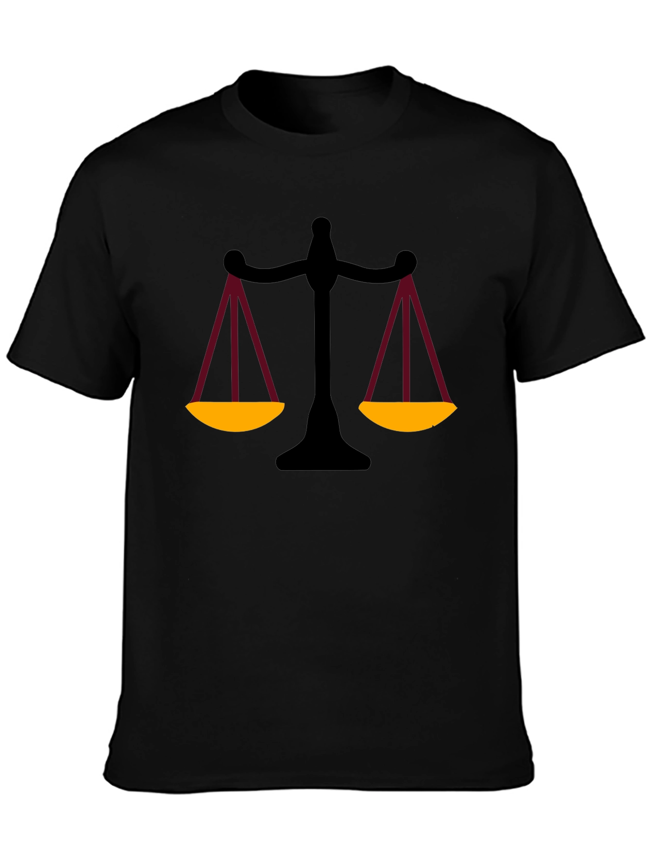 Scales of Justice Graphic Tee - Unisex Black T-Shirt