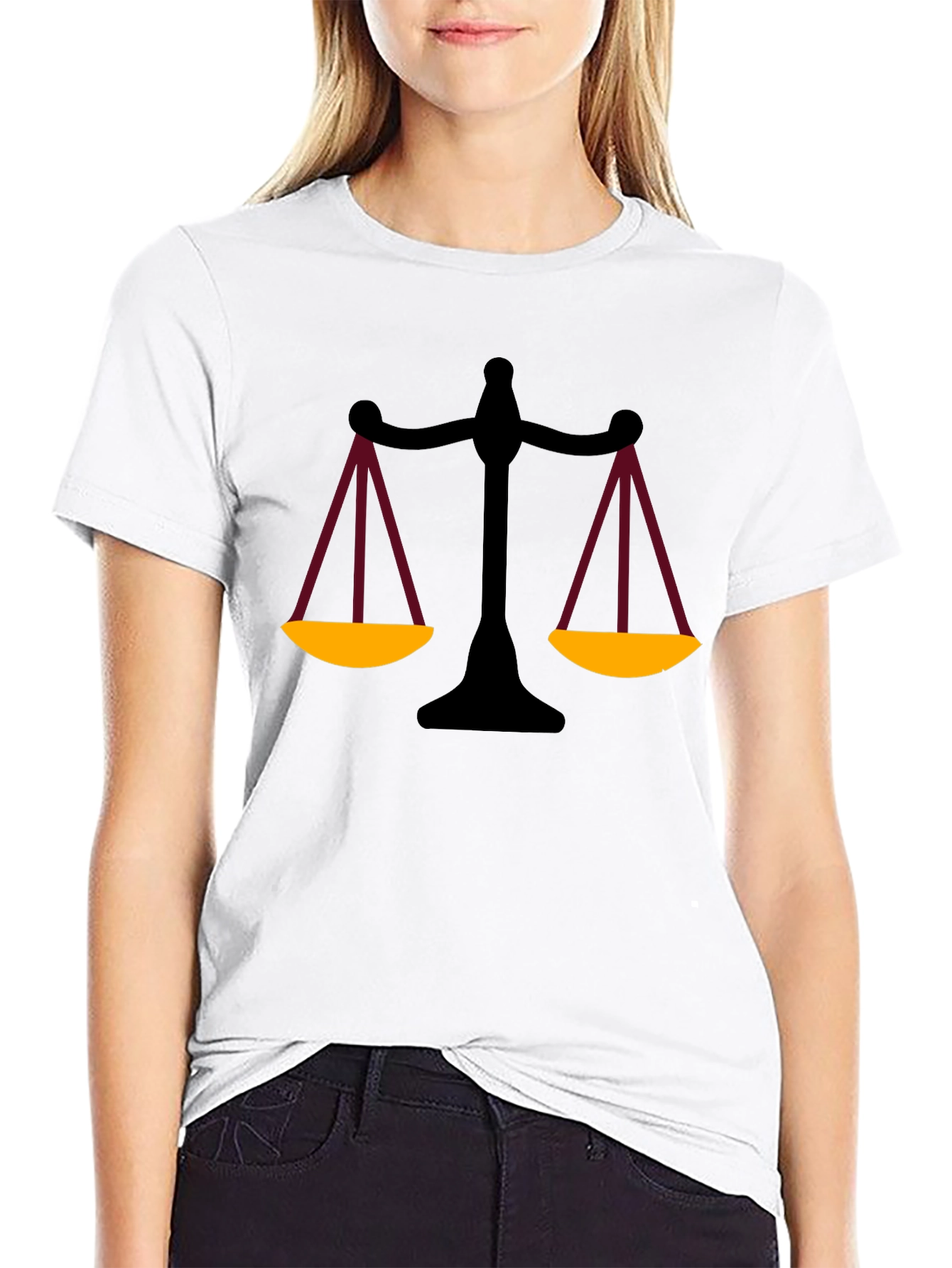 Scales of Justice Graphic Tee - Unisex Black T-Shirt
