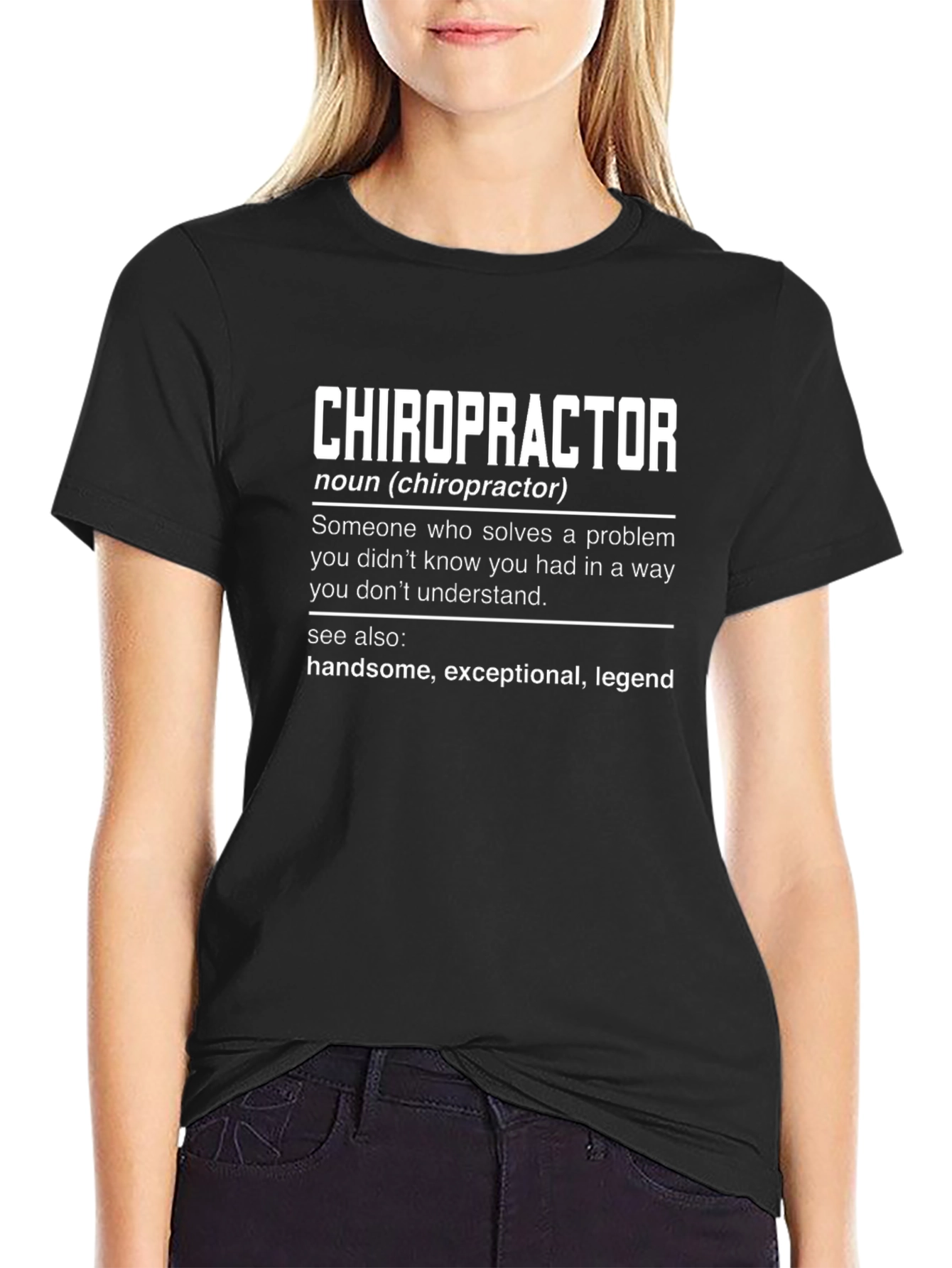 Chiropractor Definition Graphic Tee - Funny Gift
