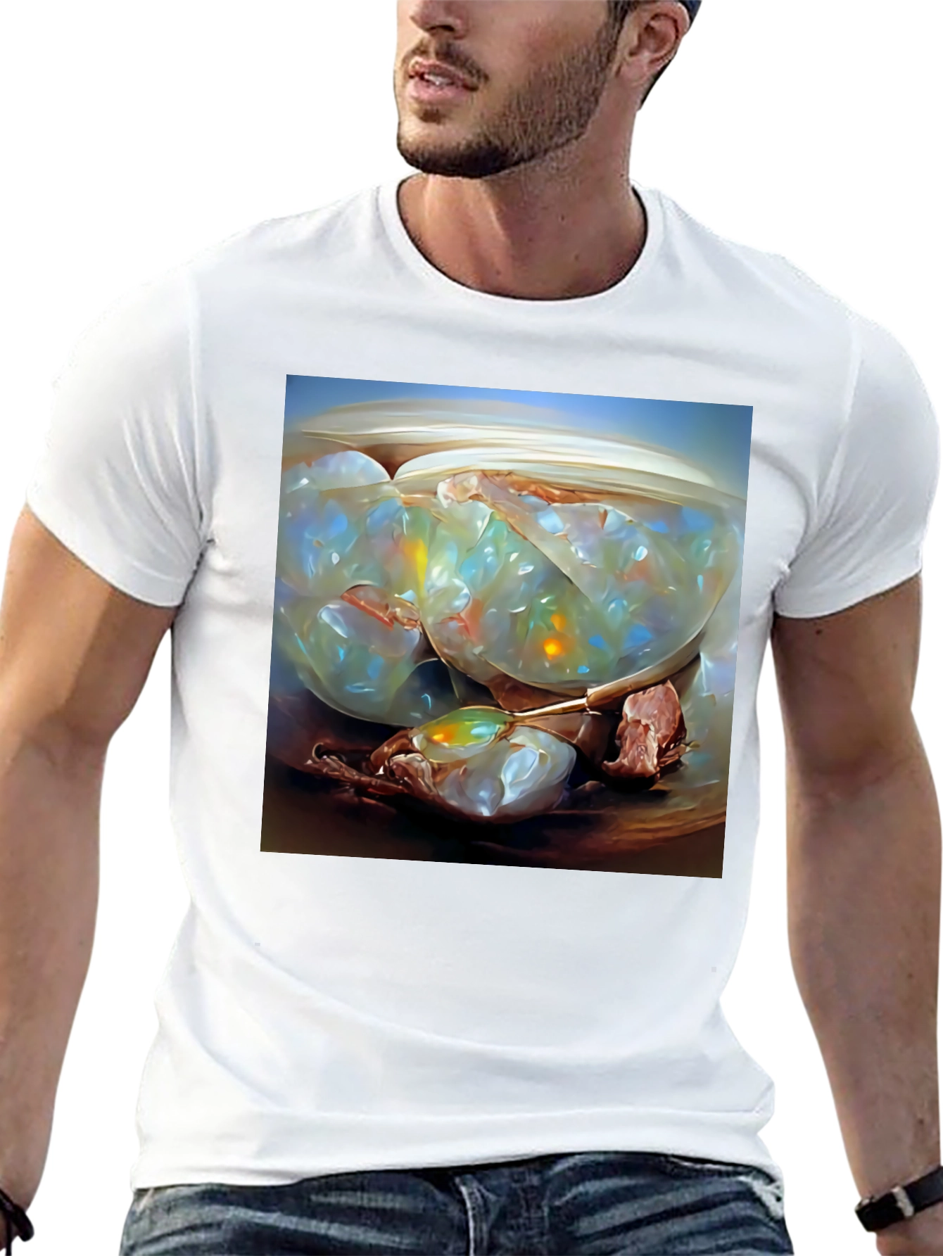 Abstract Art T-Shirt: Shell with Jelly Cubes