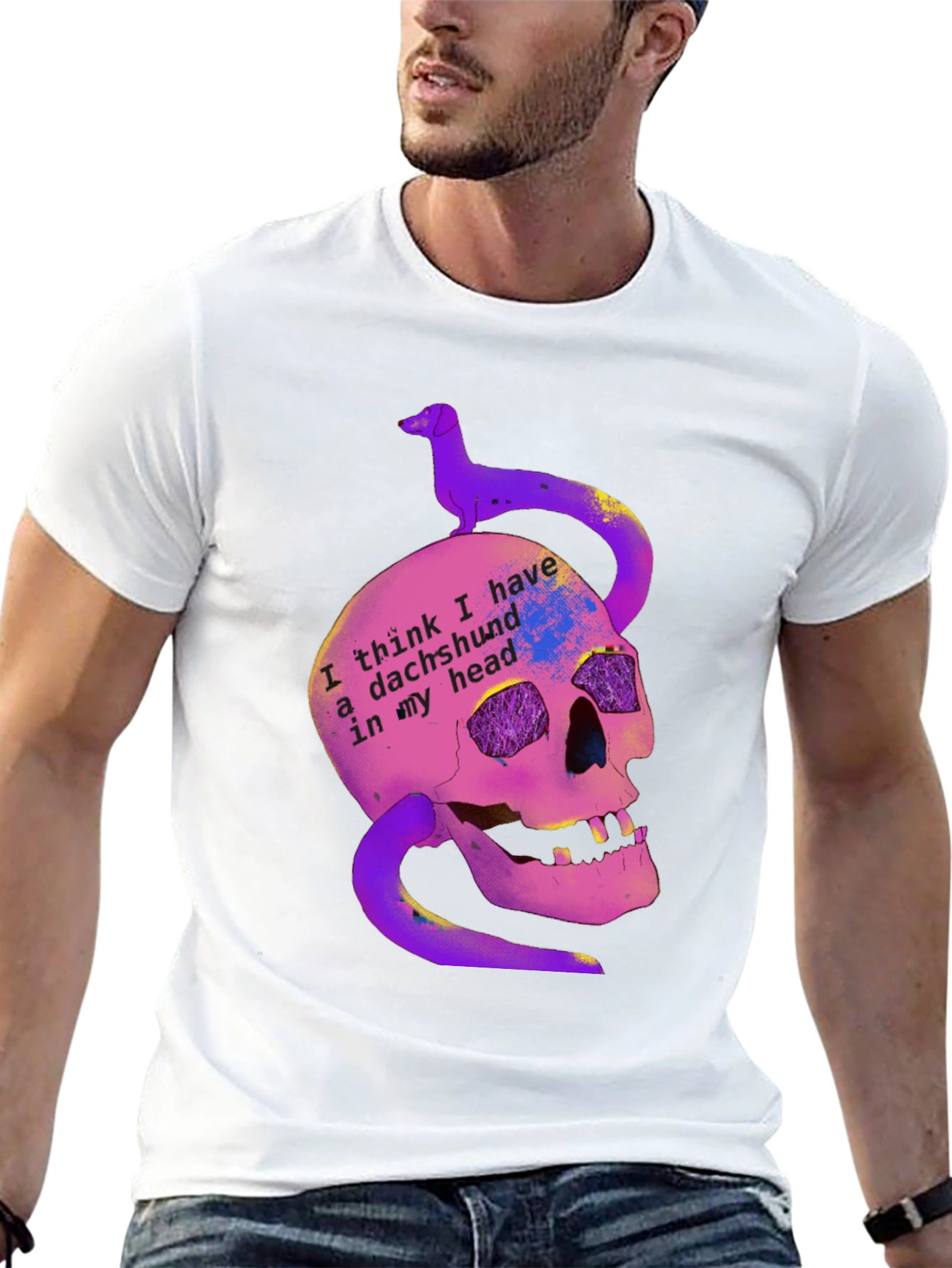 Dachshund Head T-Shirt - Funny Dog Lover Tee