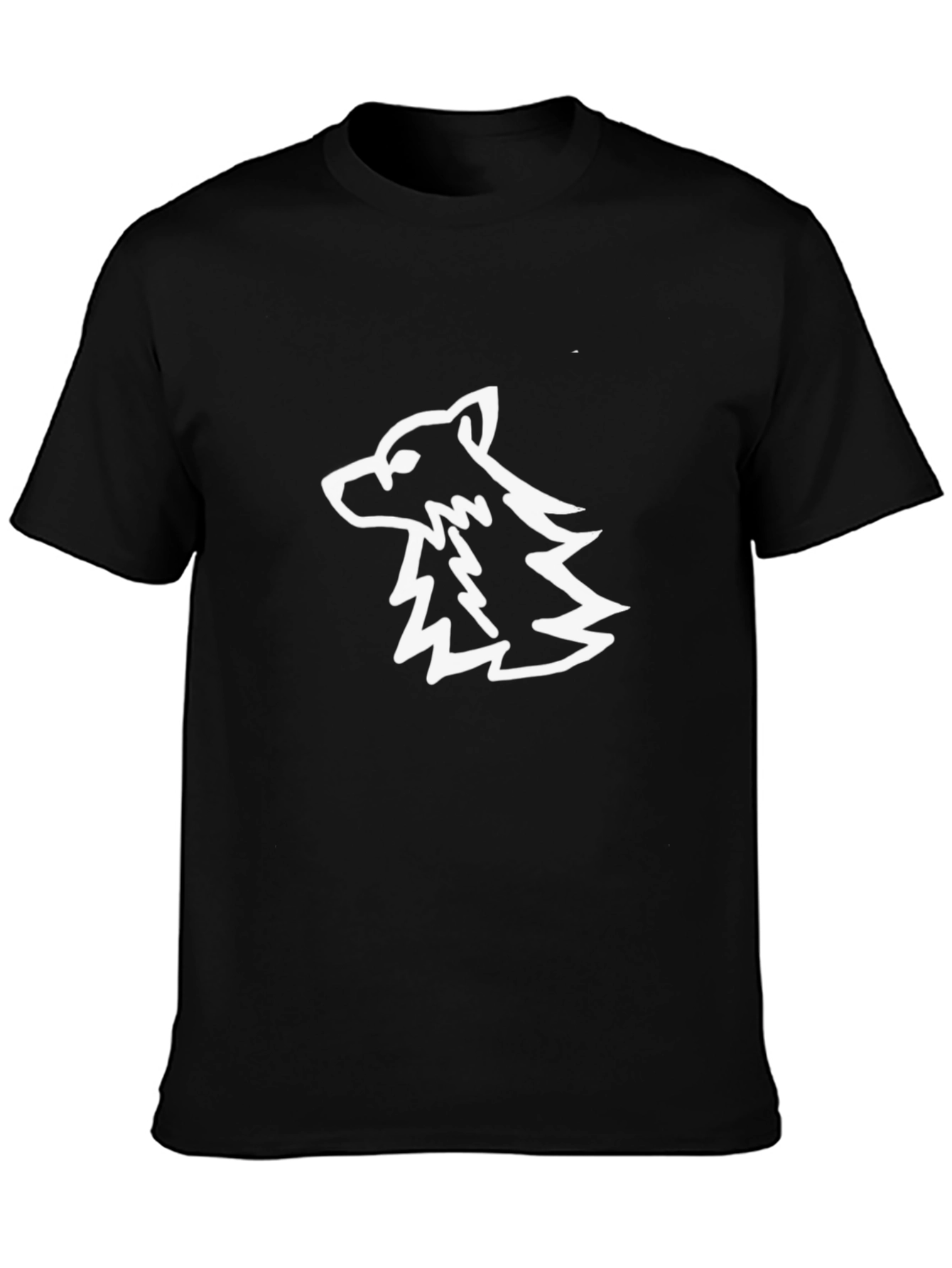 Cool Wolf Graphic Black T-Shirt