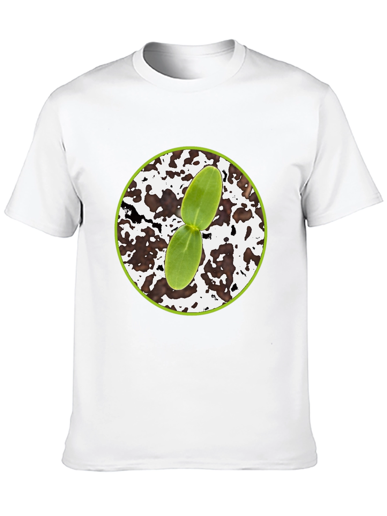 Seedling Graphic Tee - Black Cotton Comfort