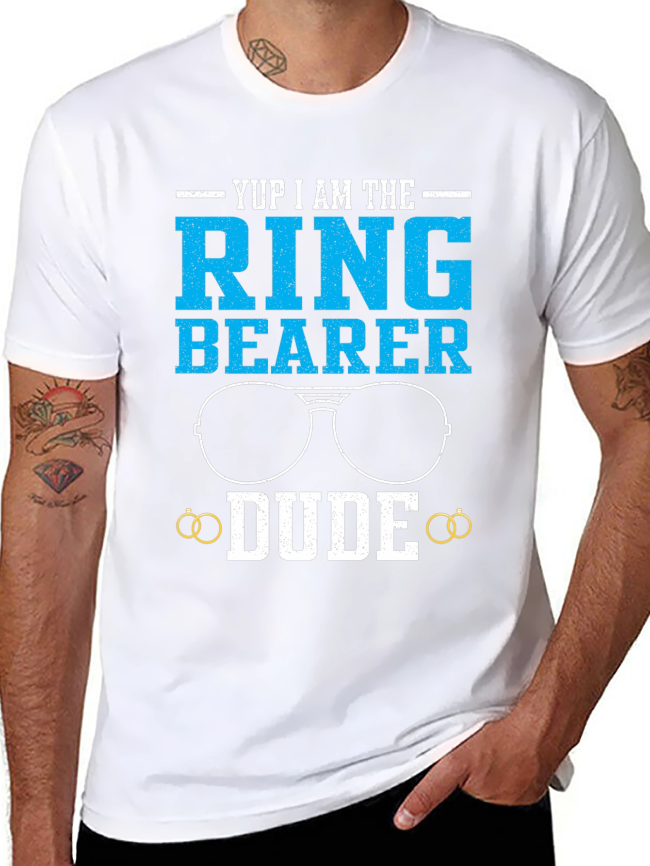 Ring Bearer Dude T-Shirt - Funny Wedding Tee