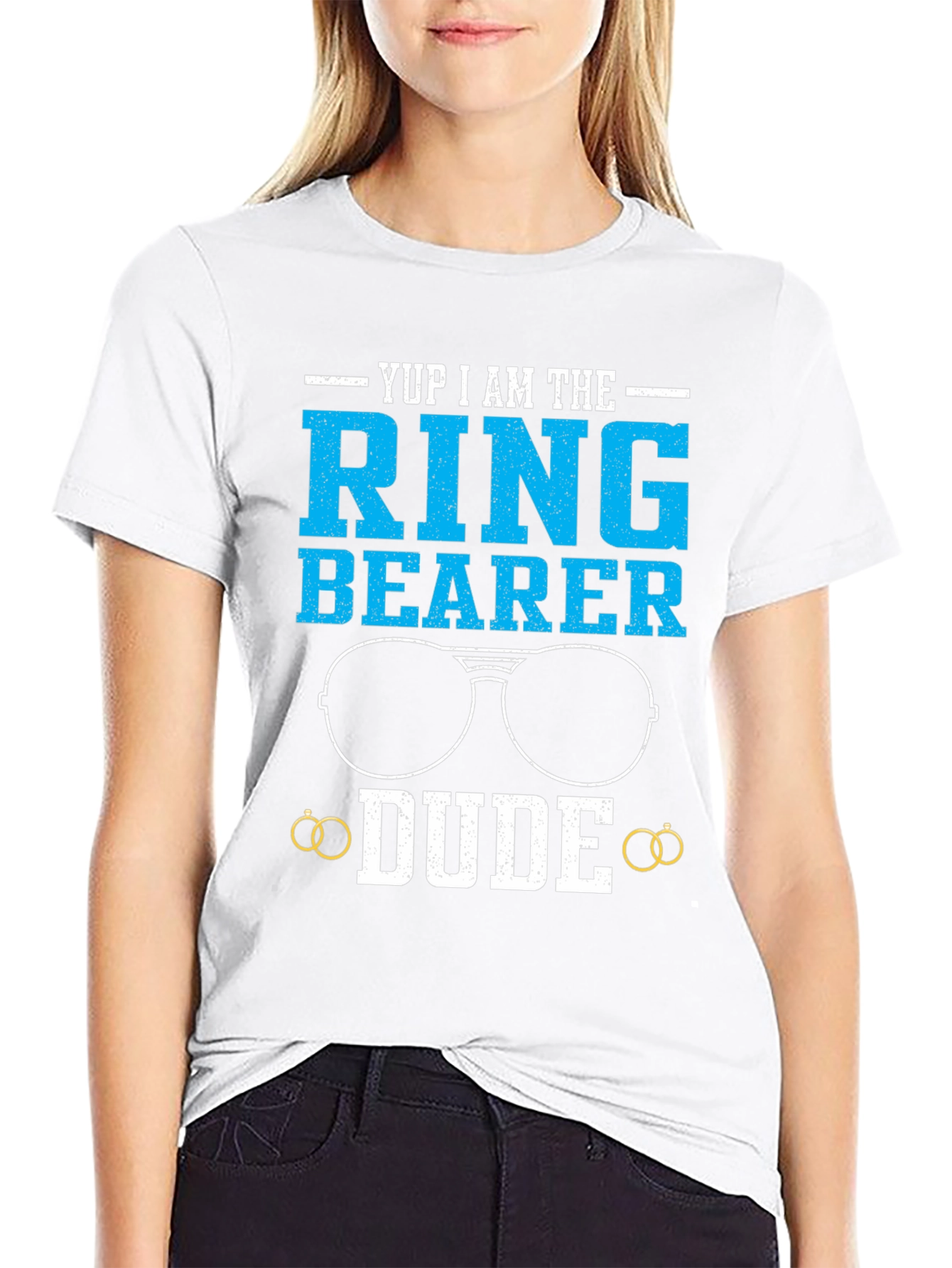 Ring Bearer Dude T-Shirt - Funny Wedding Tee