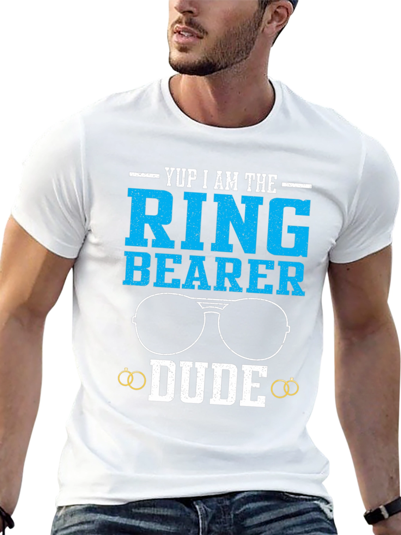 Ring Bearer Dude T-Shirt - Funny Wedding Tee