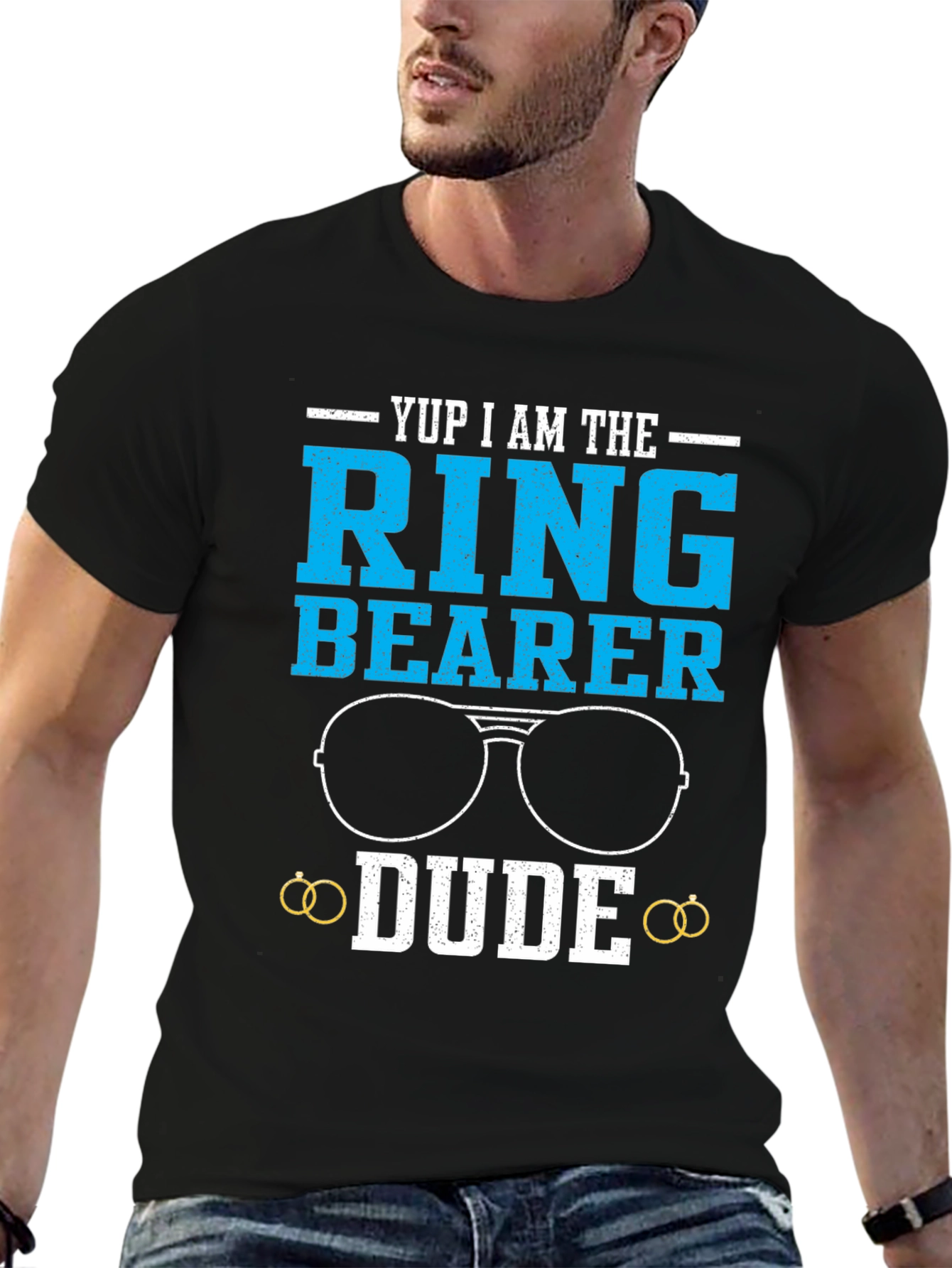 Ring Bearer Dude T-Shirt - Funny Wedding Tee
