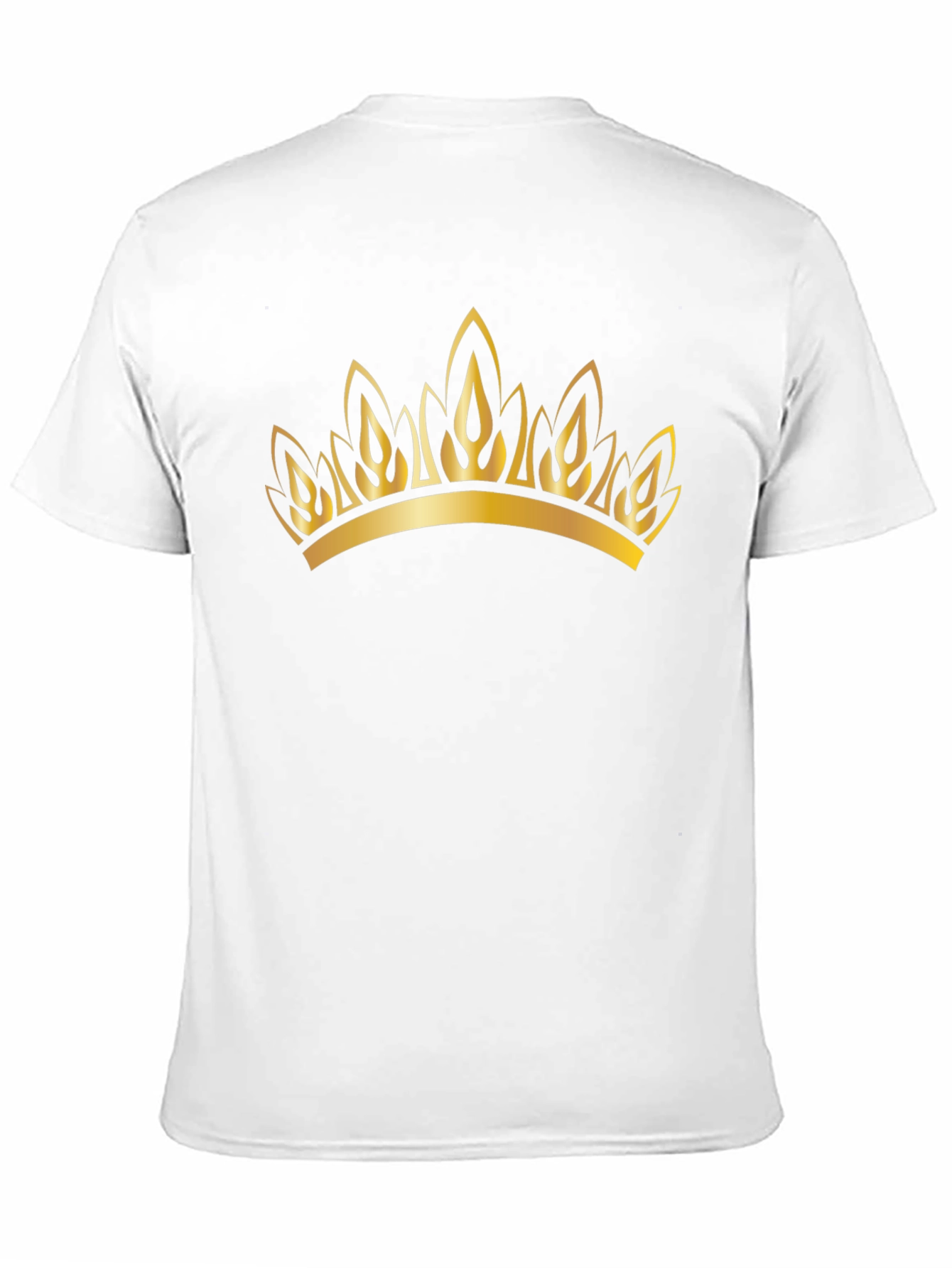 Golden Crown Graphic Black T-Shirt