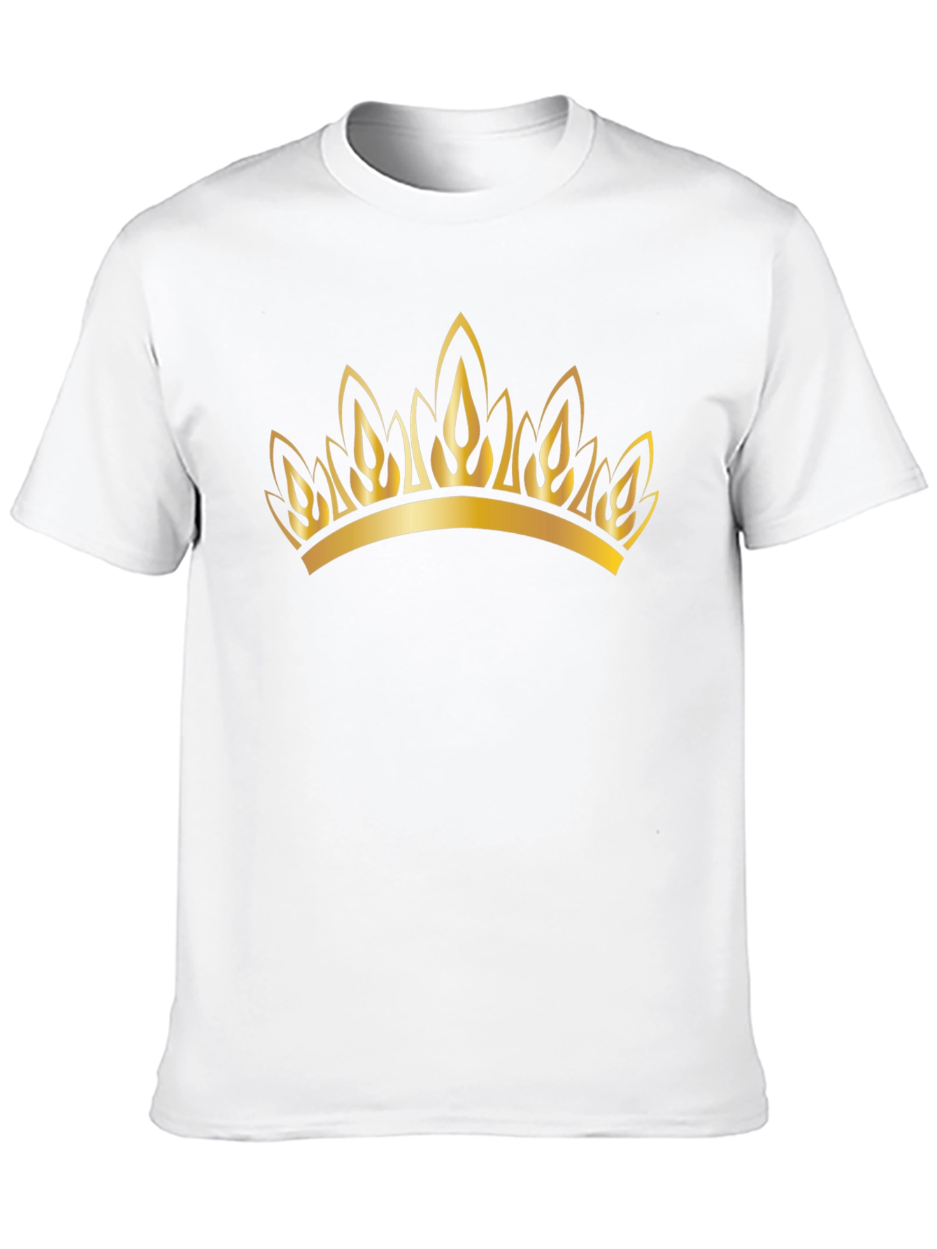 Golden Crown Graphic Black T-Shirt