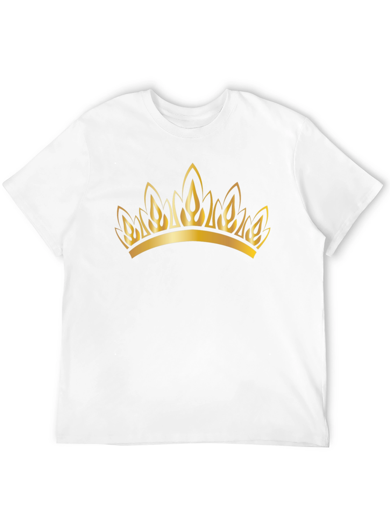 Golden Crown Graphic Black T-Shirt