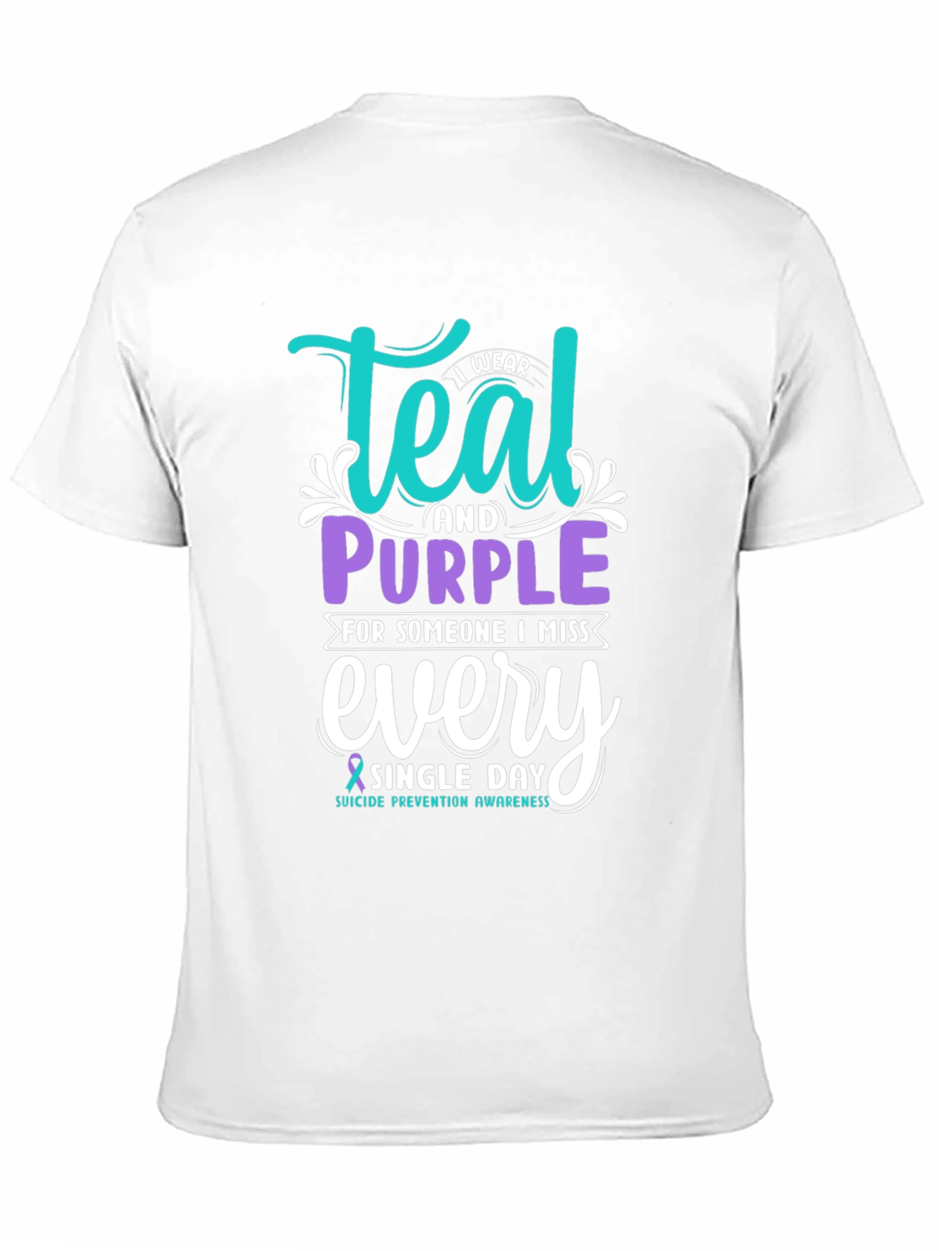 Teal & Purple Suicide Prevention Awareness T-Shirt