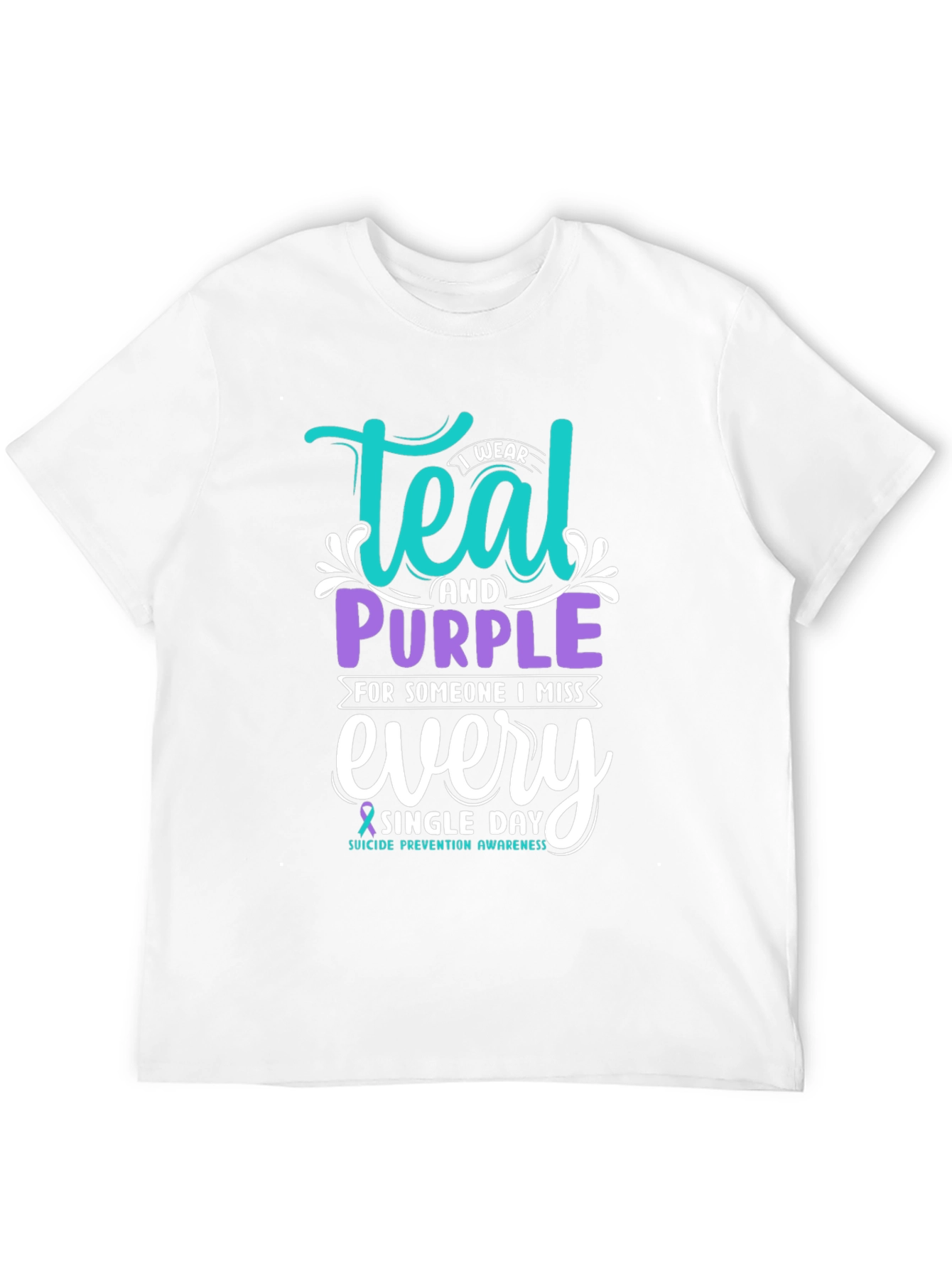 Teal & Purple Suicide Prevention Awareness T-Shirt