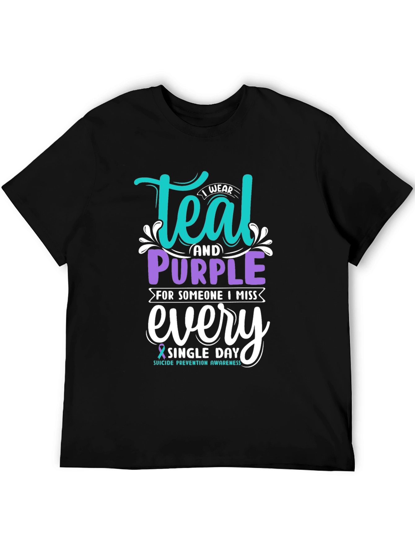 Teal & Purple Suicide Prevention Awareness T-Shirt