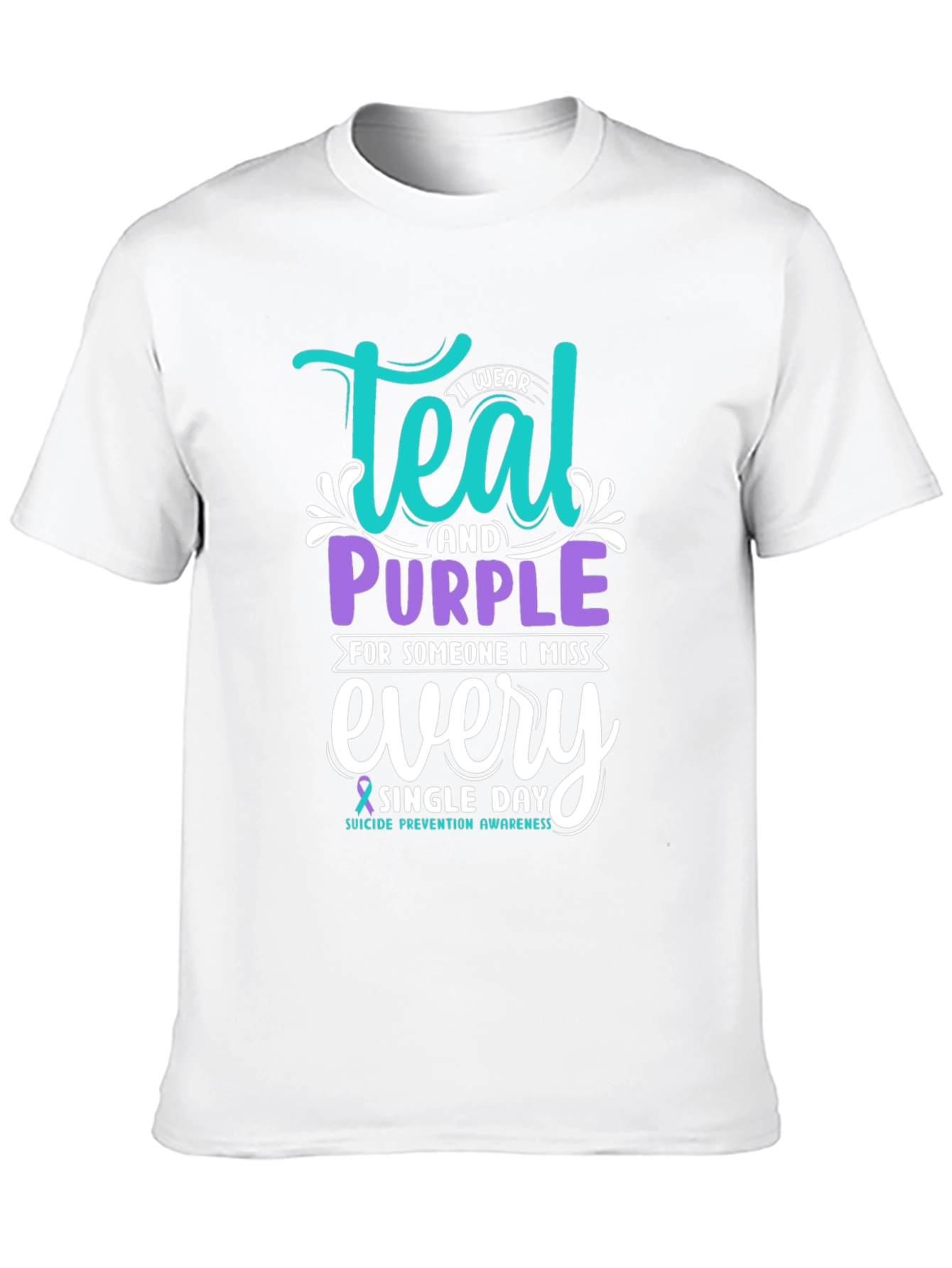 Teal & Purple Suicide Prevention Awareness T-Shirt