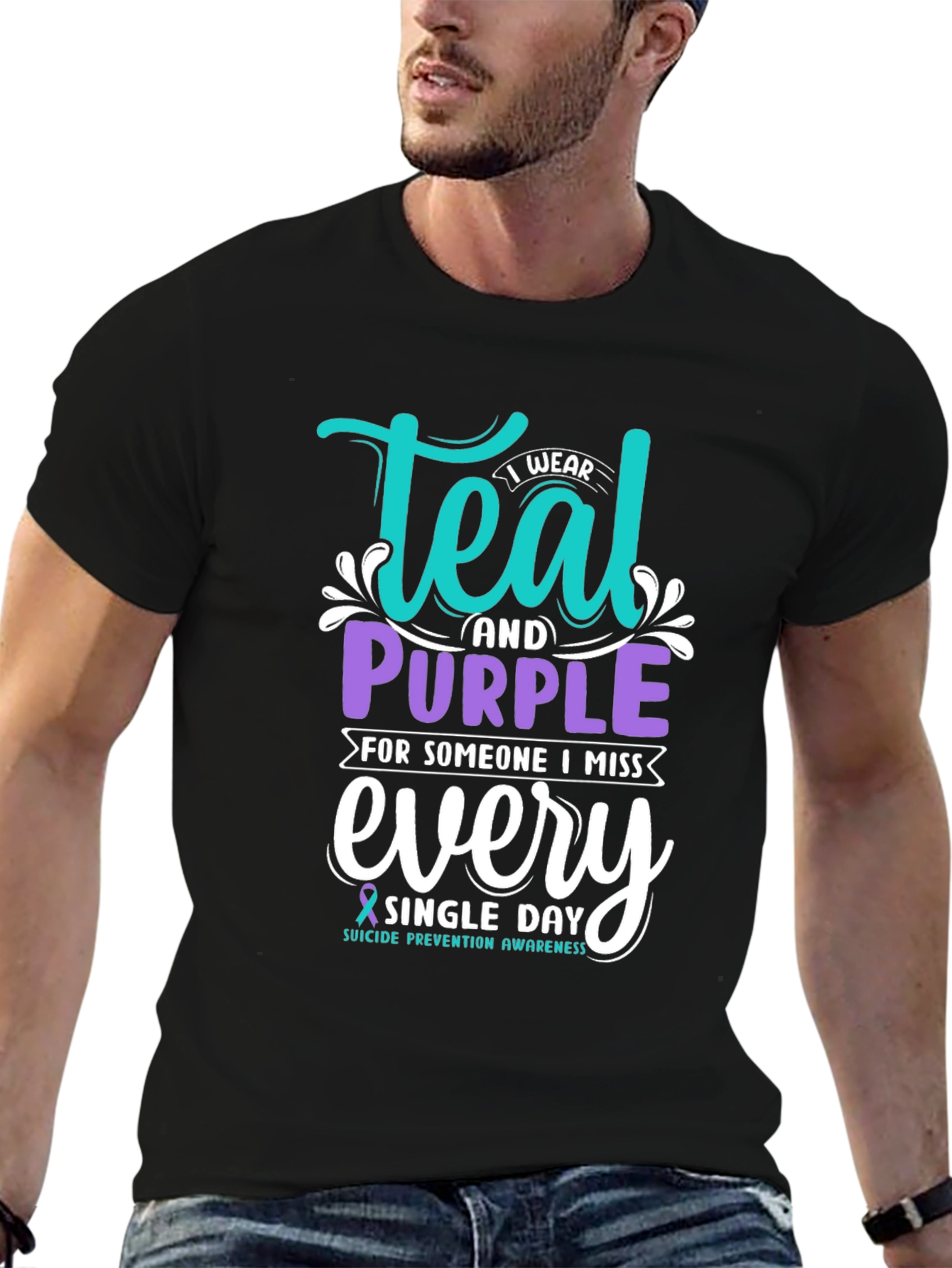 Teal & Purple Suicide Prevention Awareness T-Shirt
