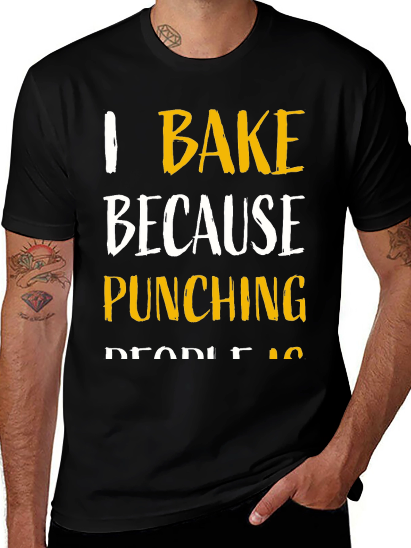 I Bake Because Punching People Is Frowned Upon T-Shirt